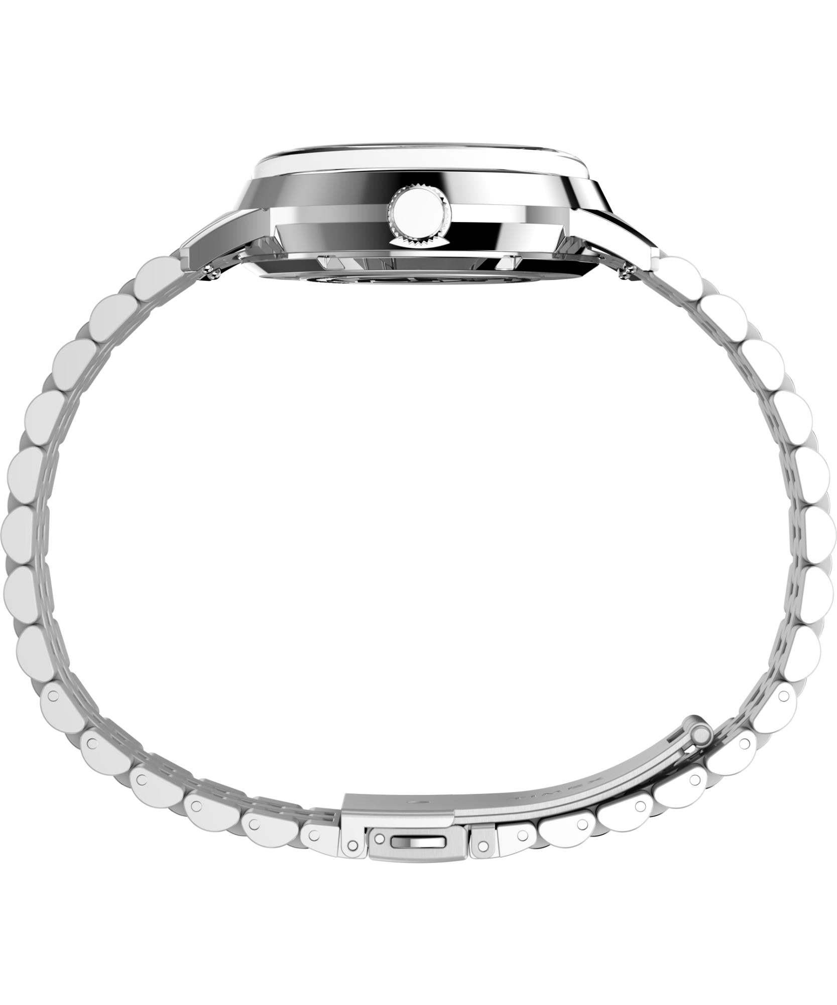 Timex Peanuts 40mm Silver Dial Steel Mens Automatic Watch TW2Y45000