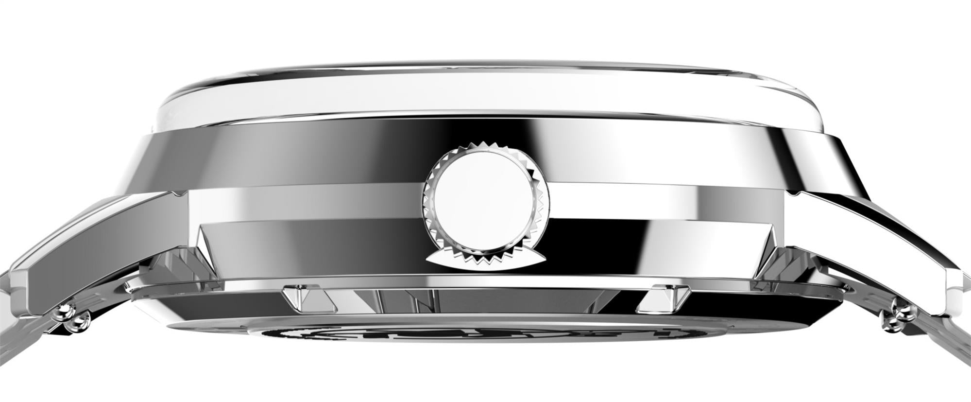 Timex Peanuts 40mm Silver Dial Steel Mens Automatic Watch TW2Y45000