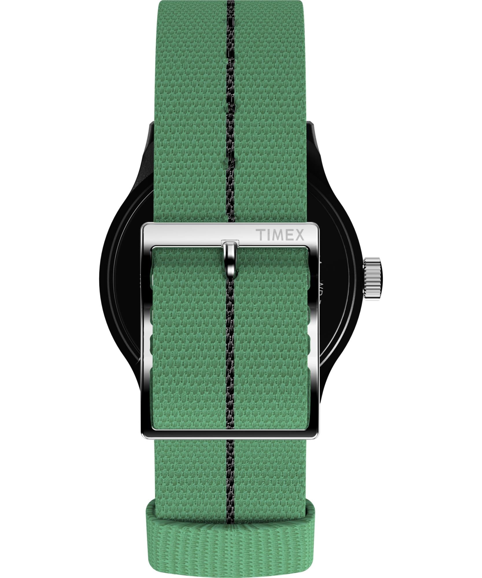 Timex Lab 36mm Weißes Zifferblatt Textil Herren Quarz Uhr TW2Y47100
