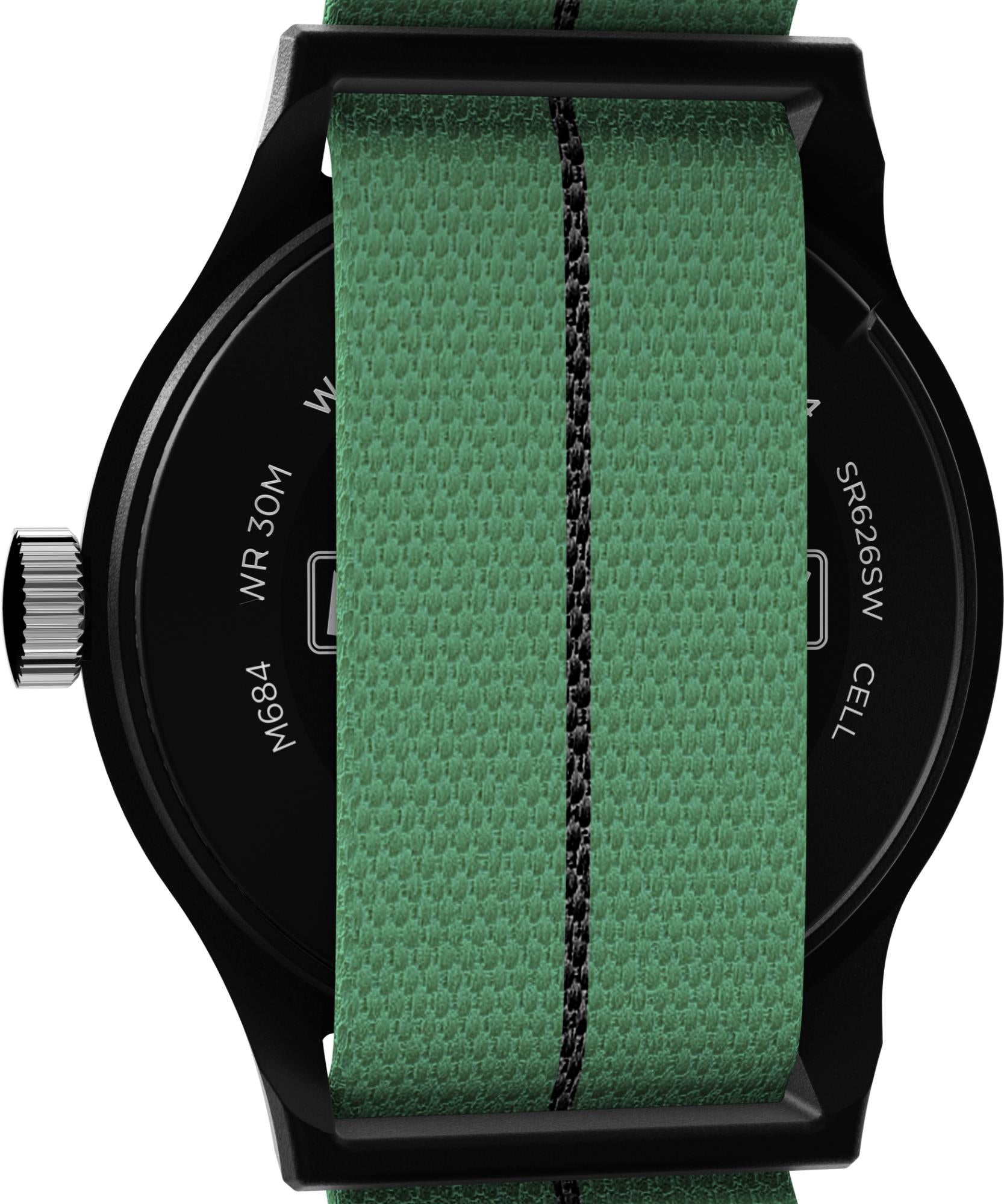Timex Lab 36mm Weißes Zifferblatt Textil Herren Quarz Uhr TW2Y47100