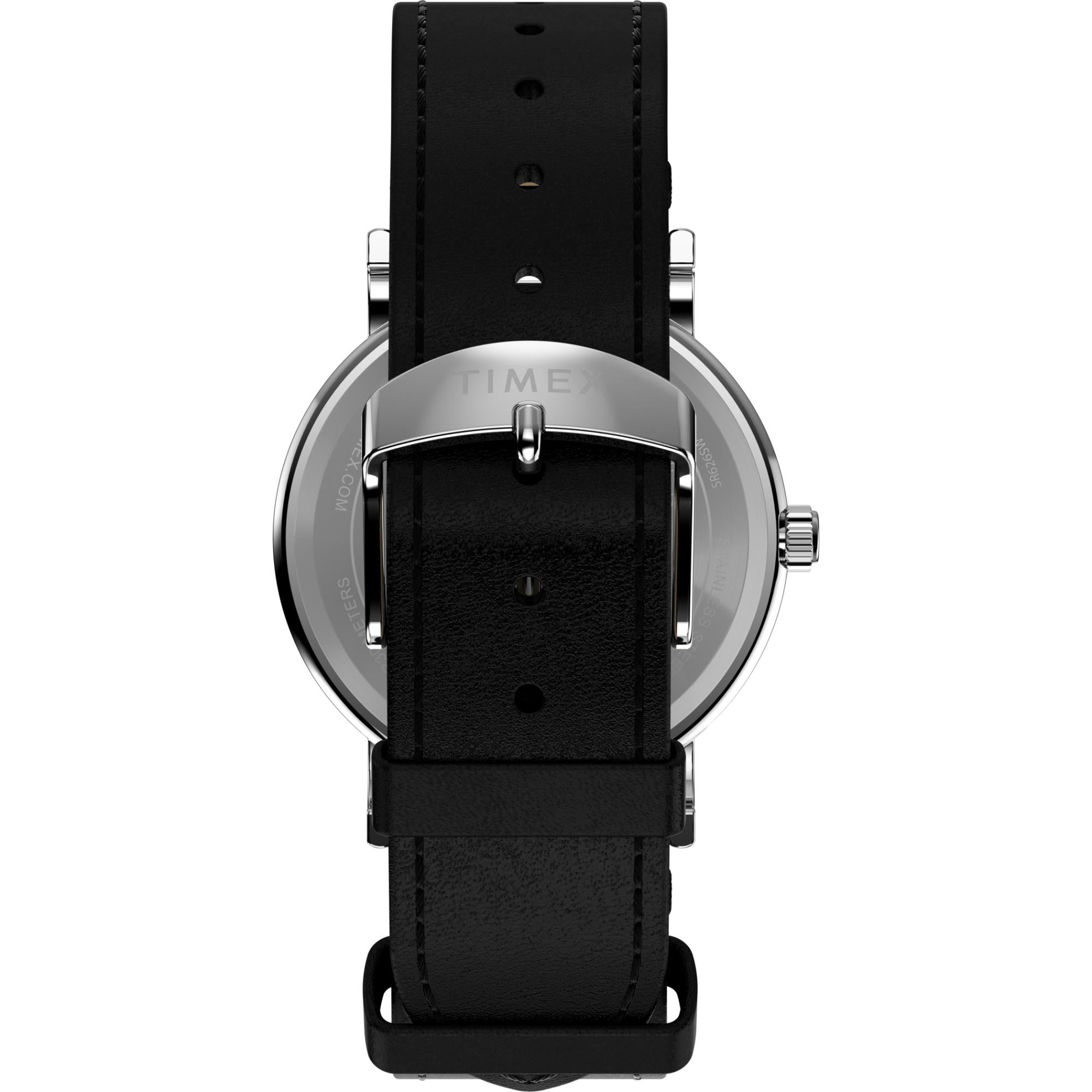 Timex Peanuts 38mm White Dial Leather Quartz Watch TW2Y31000
