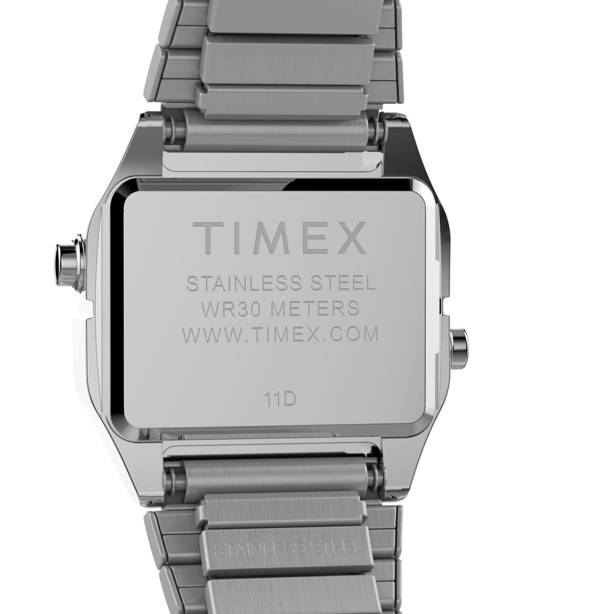 Timex T80 20mm Digital Steel Ladies Quartz Watch TW2Y46500
