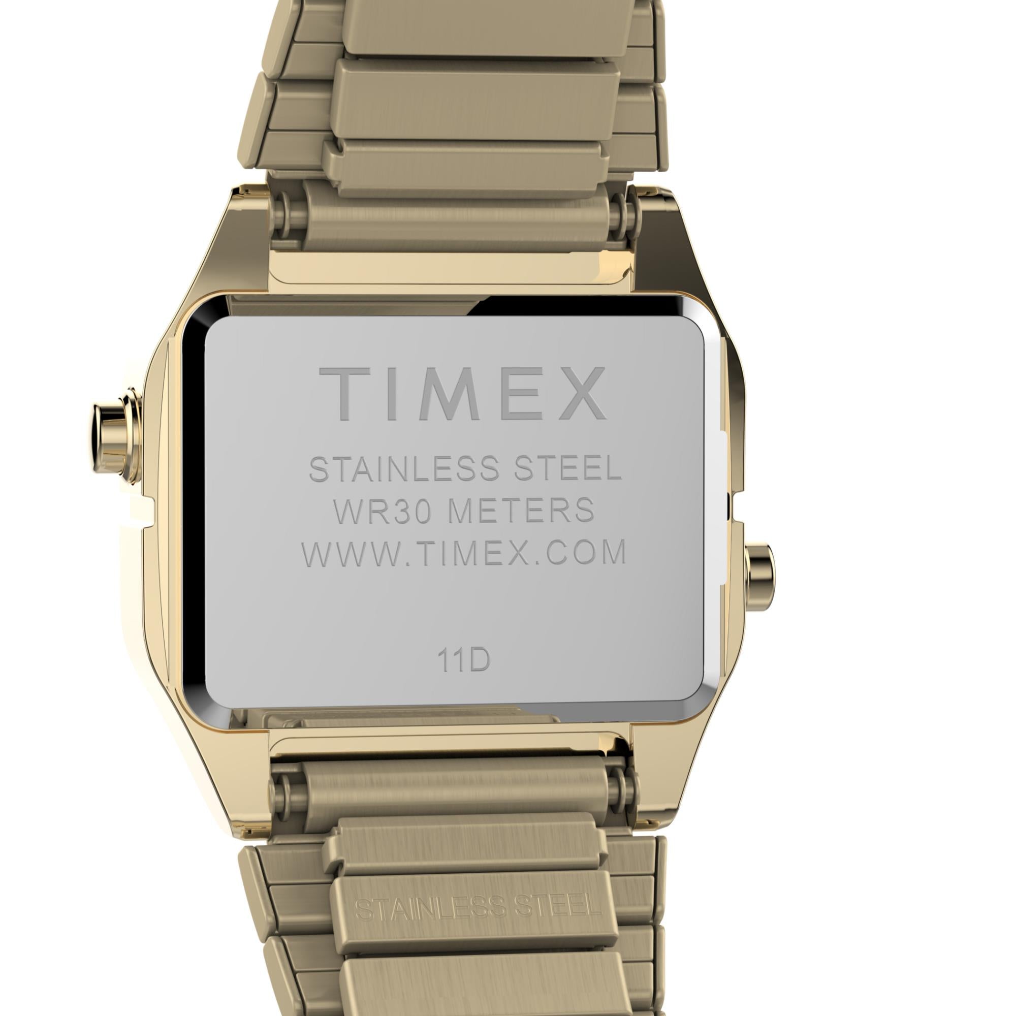 Timex T80 Teeny Tiny Quarz Digitale Stahlarmband Damen Uhr TW2Y46600