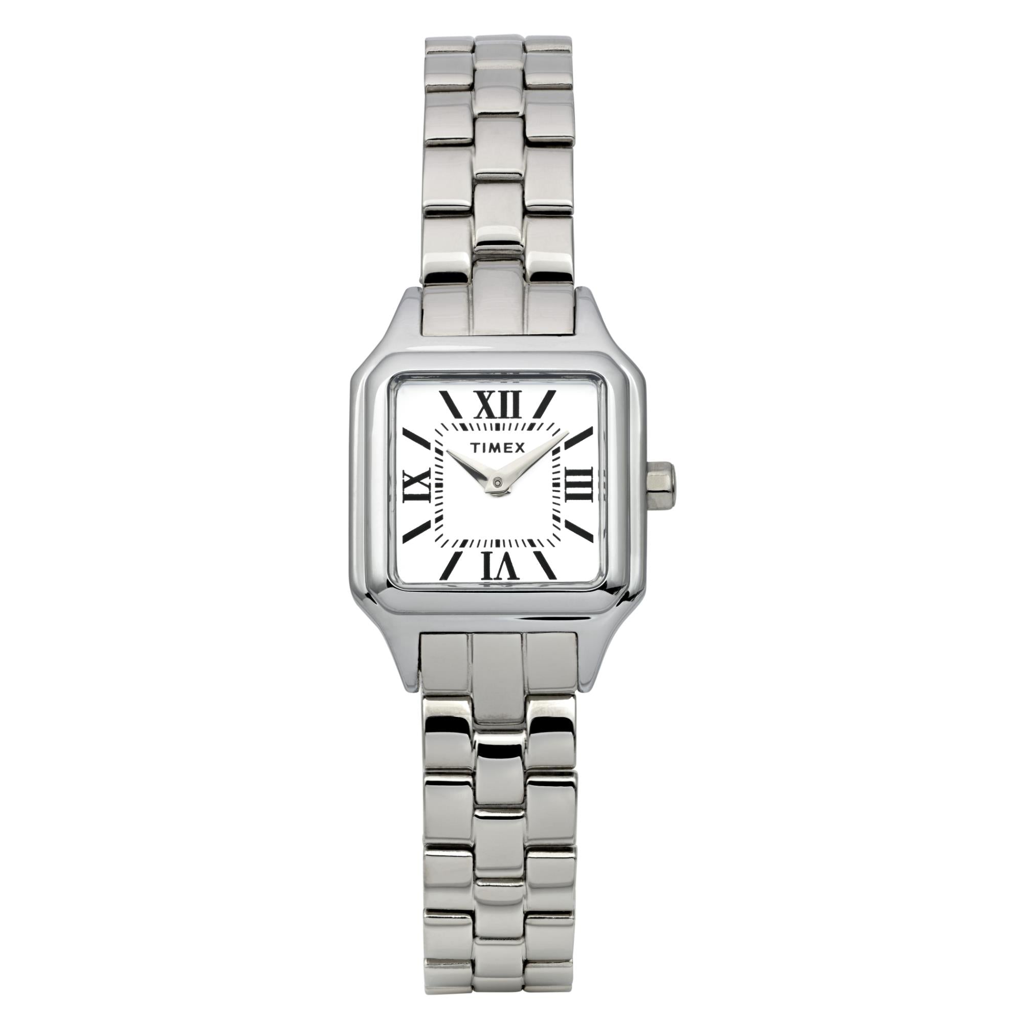 Timex Trend 23mm Silbernes Zifferblatt Stahl Damen Quarz Uhr TW2Y23800