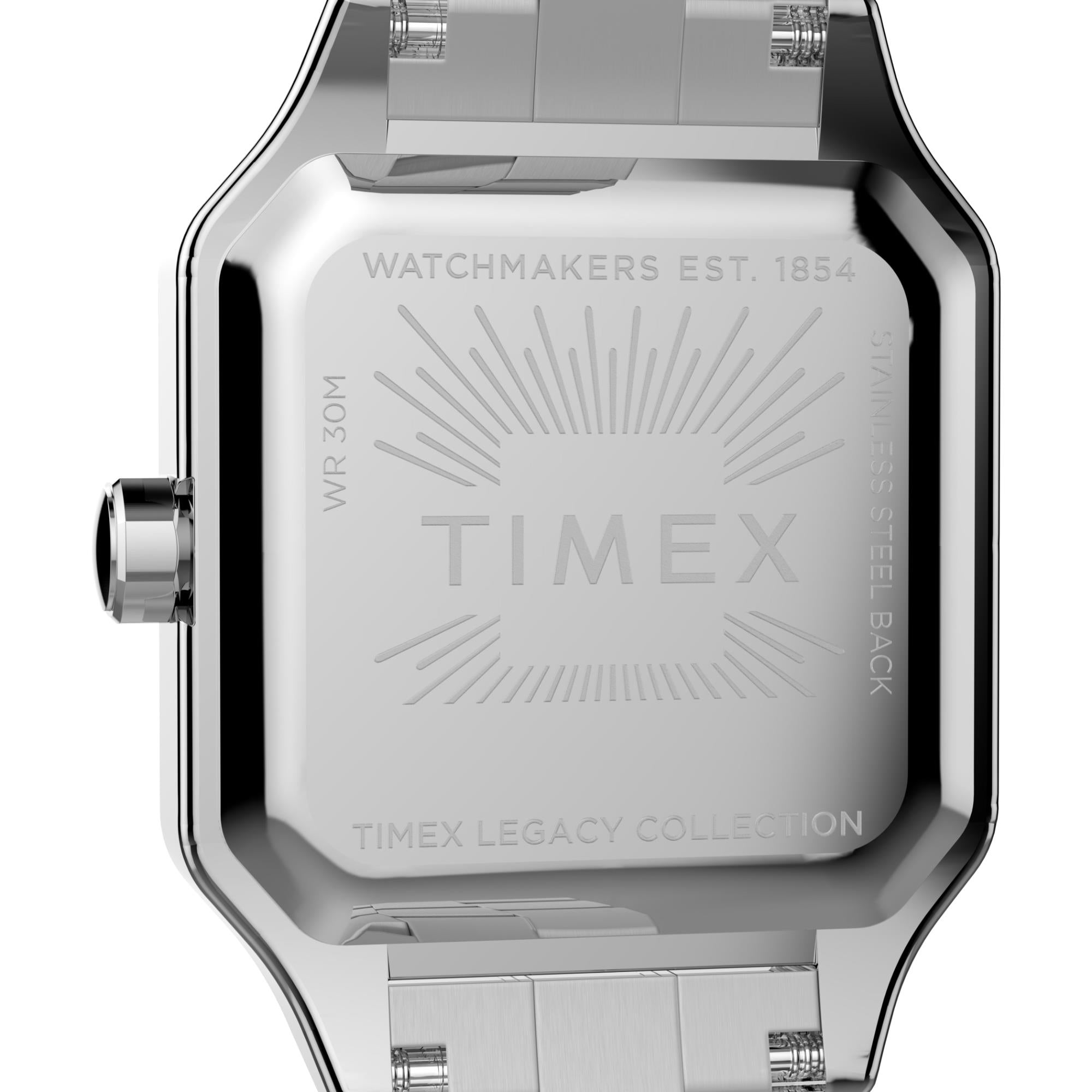 Timex Trend 23mm Silbernes Zifferblatt Stahl Damen Quarz Uhr TW2Y23800