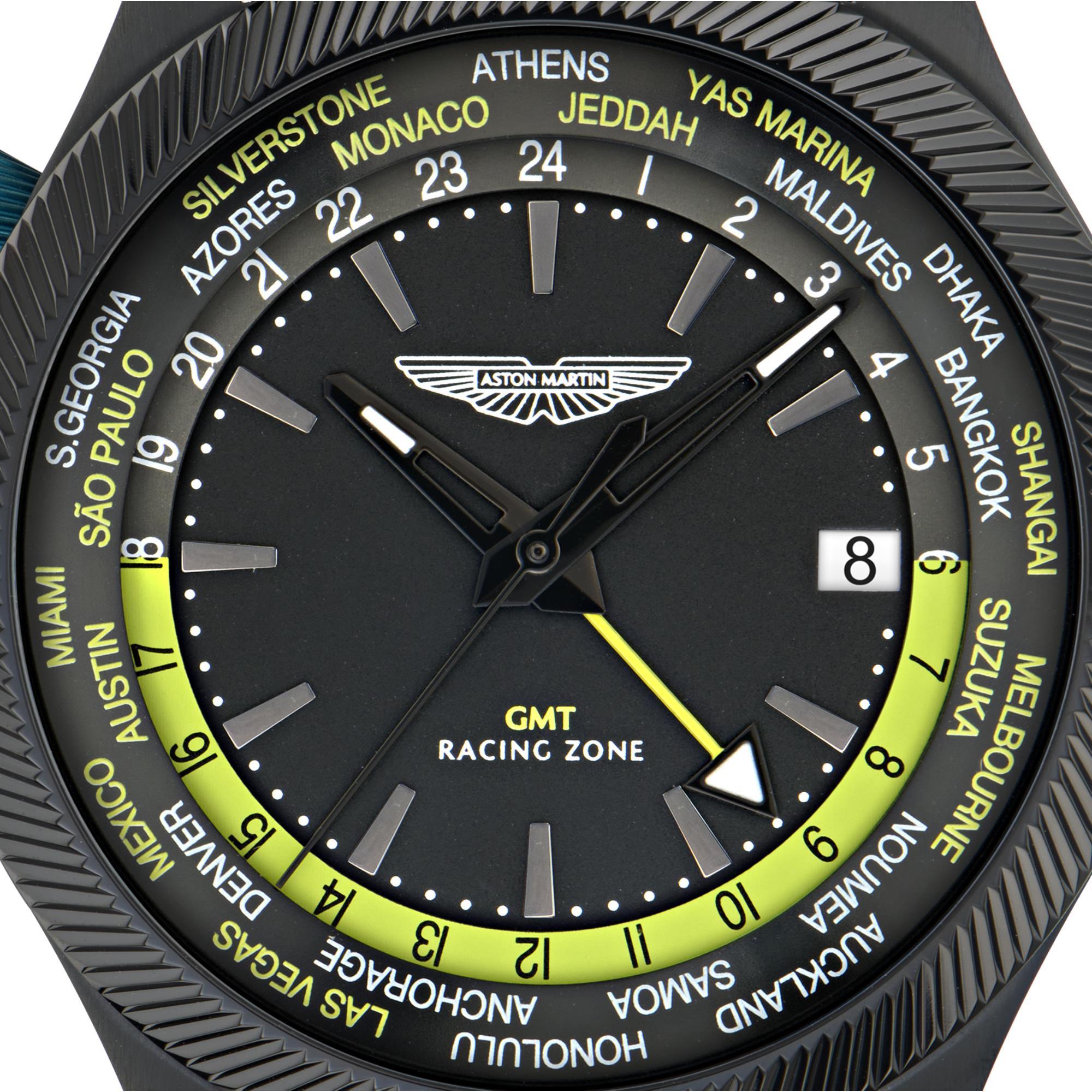 Aston Martin Quartz Black Dial RSST Bracelet Men's Watch MTIZ1F501