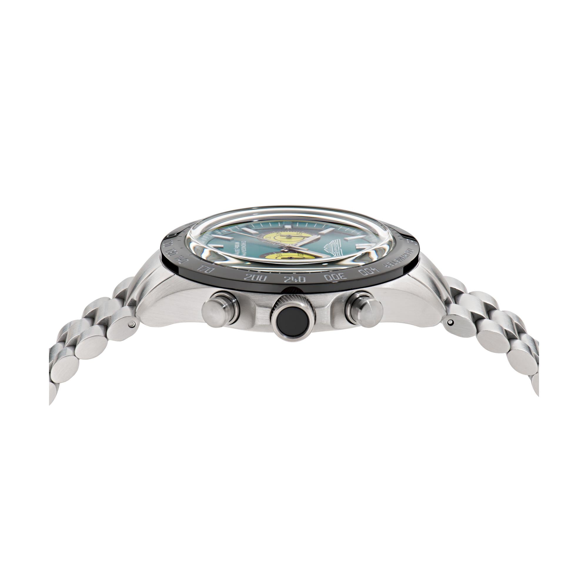 Aston Martin Quartz Chronograph Green Dial RSST Bracelet Men's Watch MTIS1F502