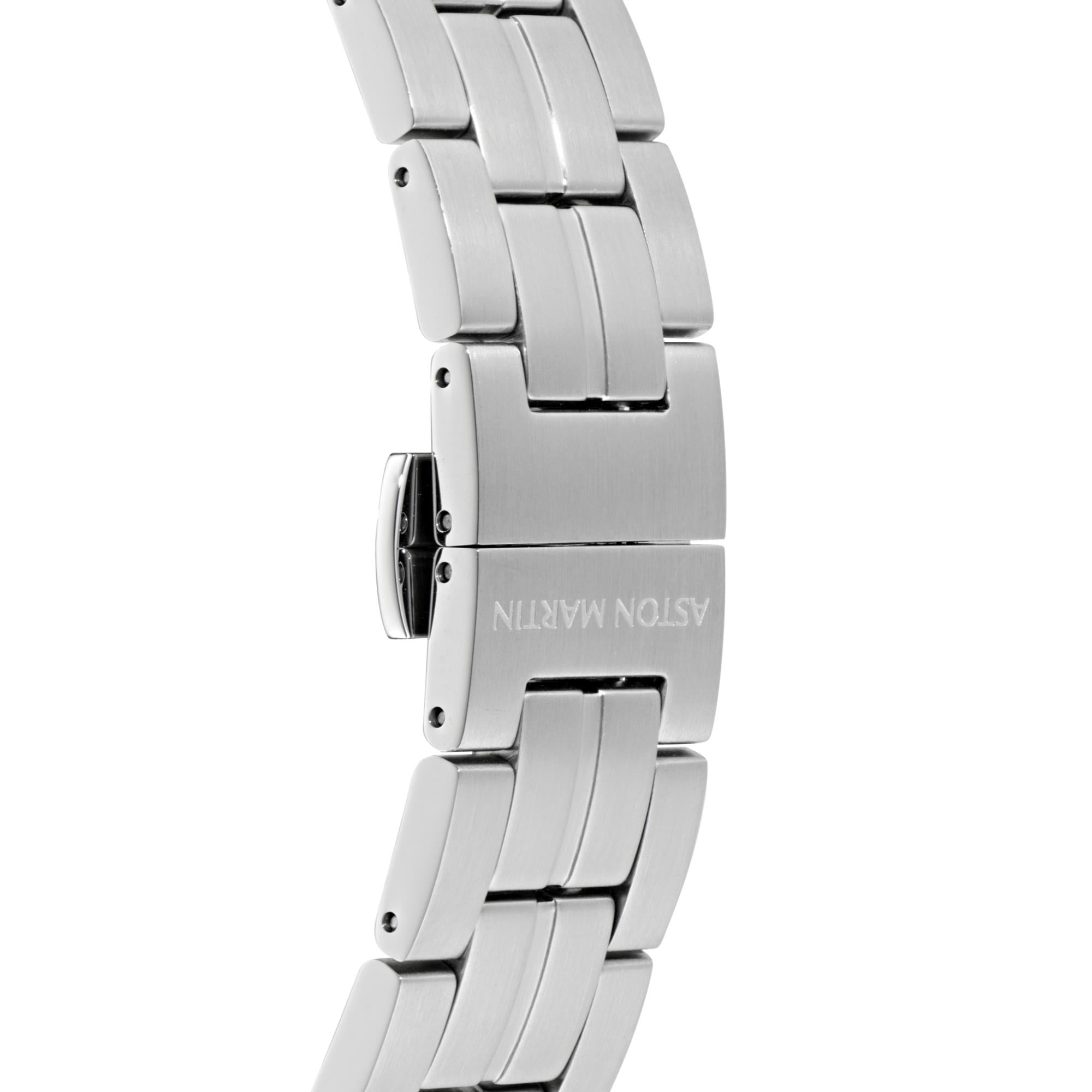 Aston Martin Quartz Grey Dial Steel Strap Men's Watch MTIH1F501