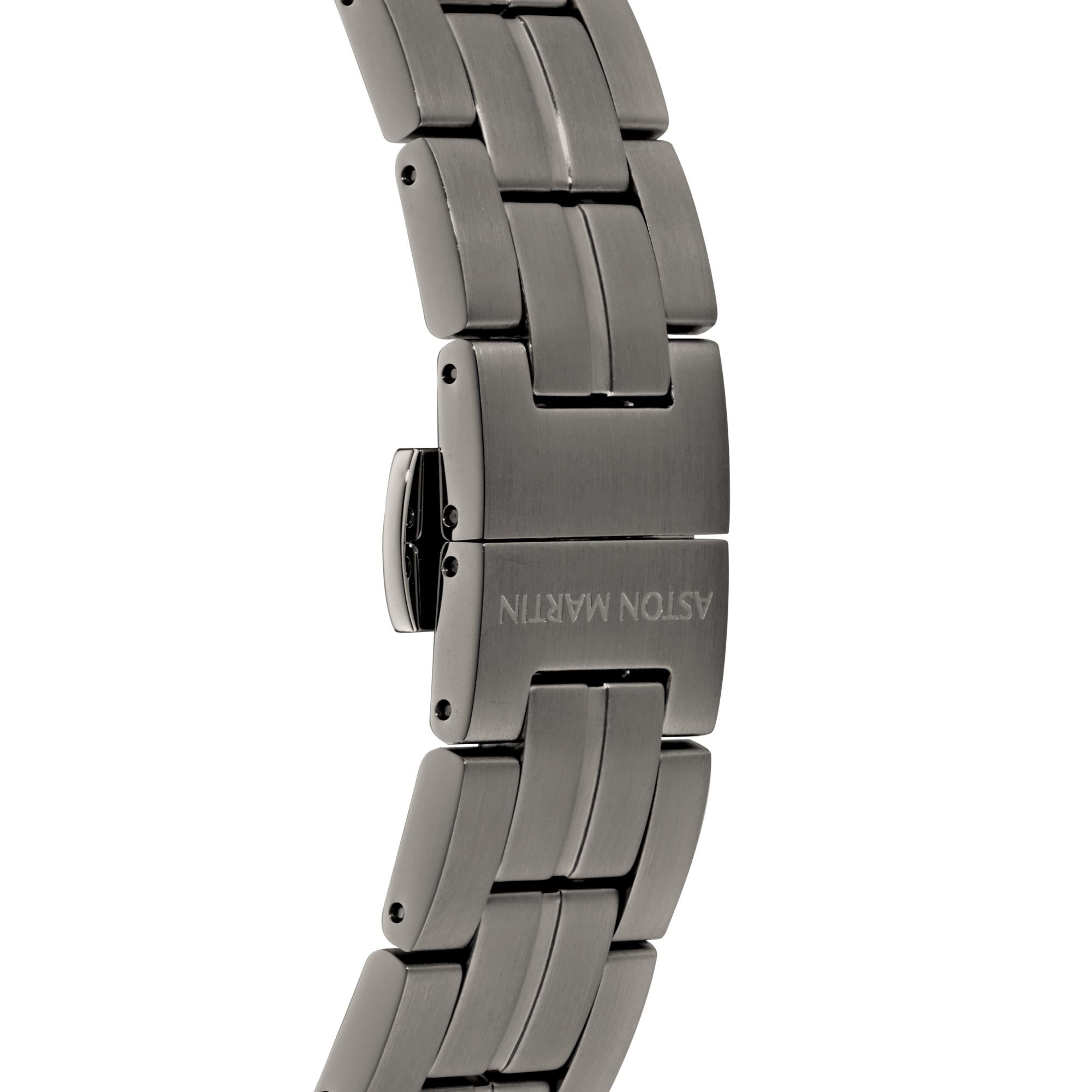 Aston Martin Quarz blaues Zifferblatt Gun RSST-Armband Herren Uhr MTIH1F504