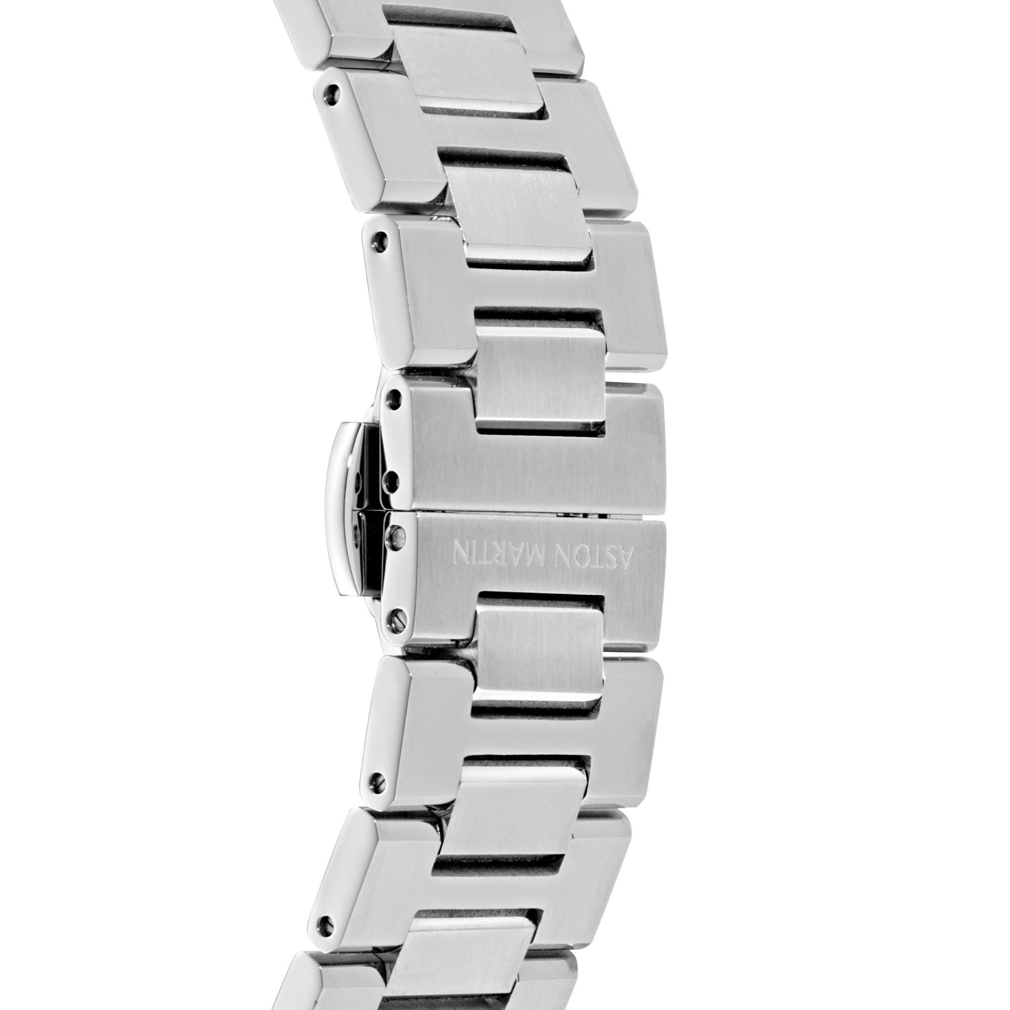 Aston Martin Quartz Chronograph Black Dial RSST Bracelet Watch MTRI1F505