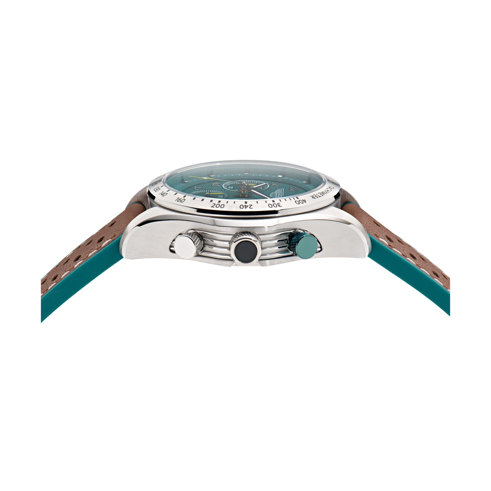 Aston Martin Quartz Chronograph Green Dial Leather Watch MTRS1F501