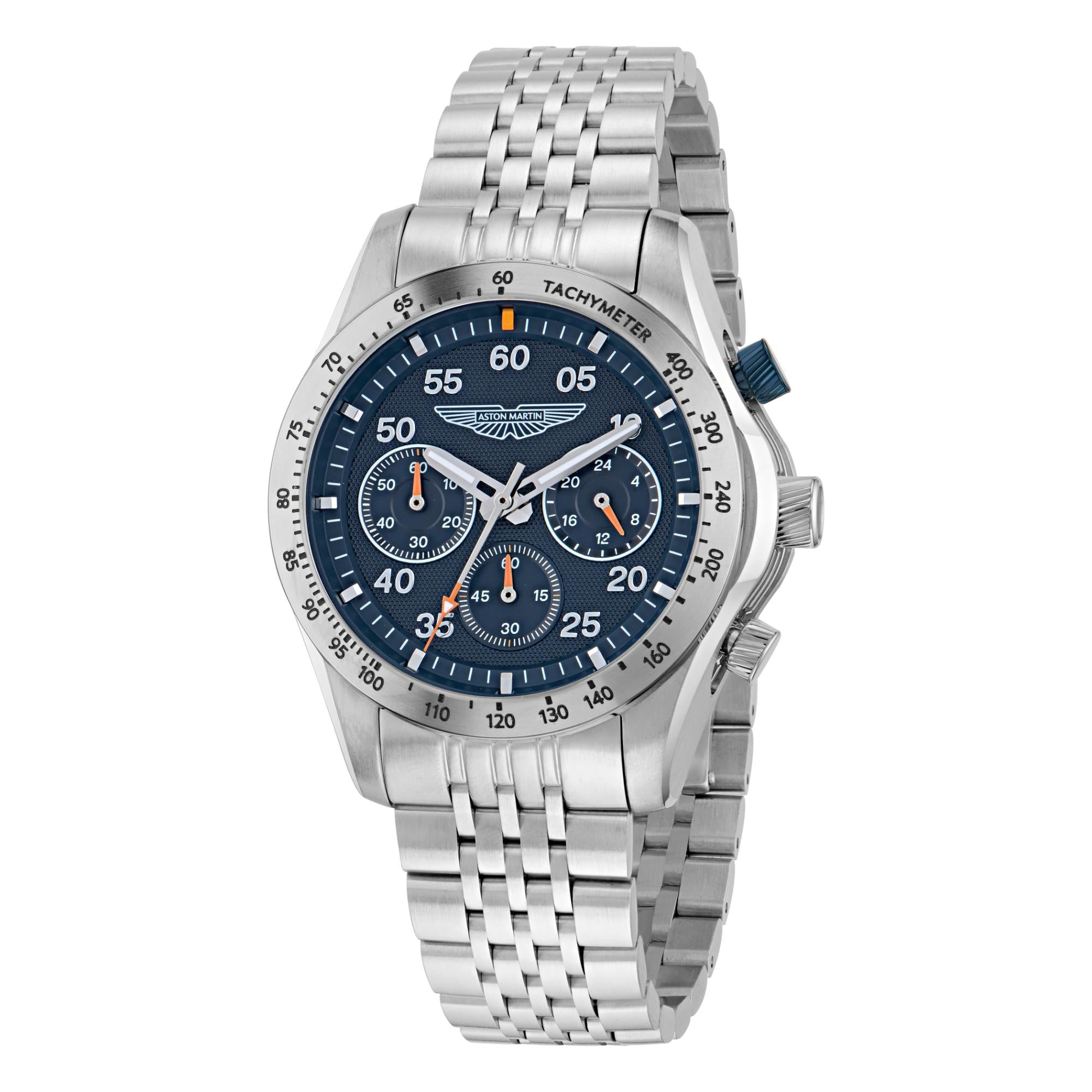 Aston Martin Quartz Chronograph Blue Dial RSST Bracelet Unisex Watch MTRS1F503
