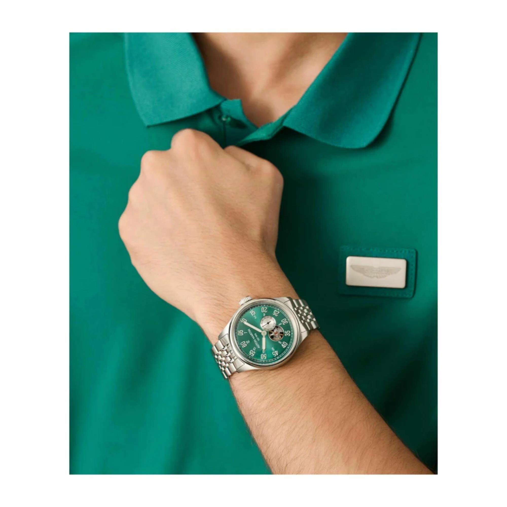 Aston Martin Automatic Green Dial RSST Bracelet Men's Watch MTTS1F504