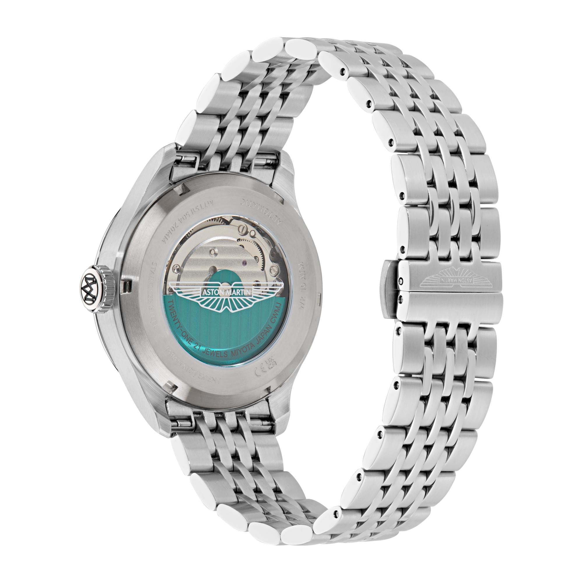 Aston Martin Automatic Green Dial RSST Bracelet Men's Watch MTTS1F504