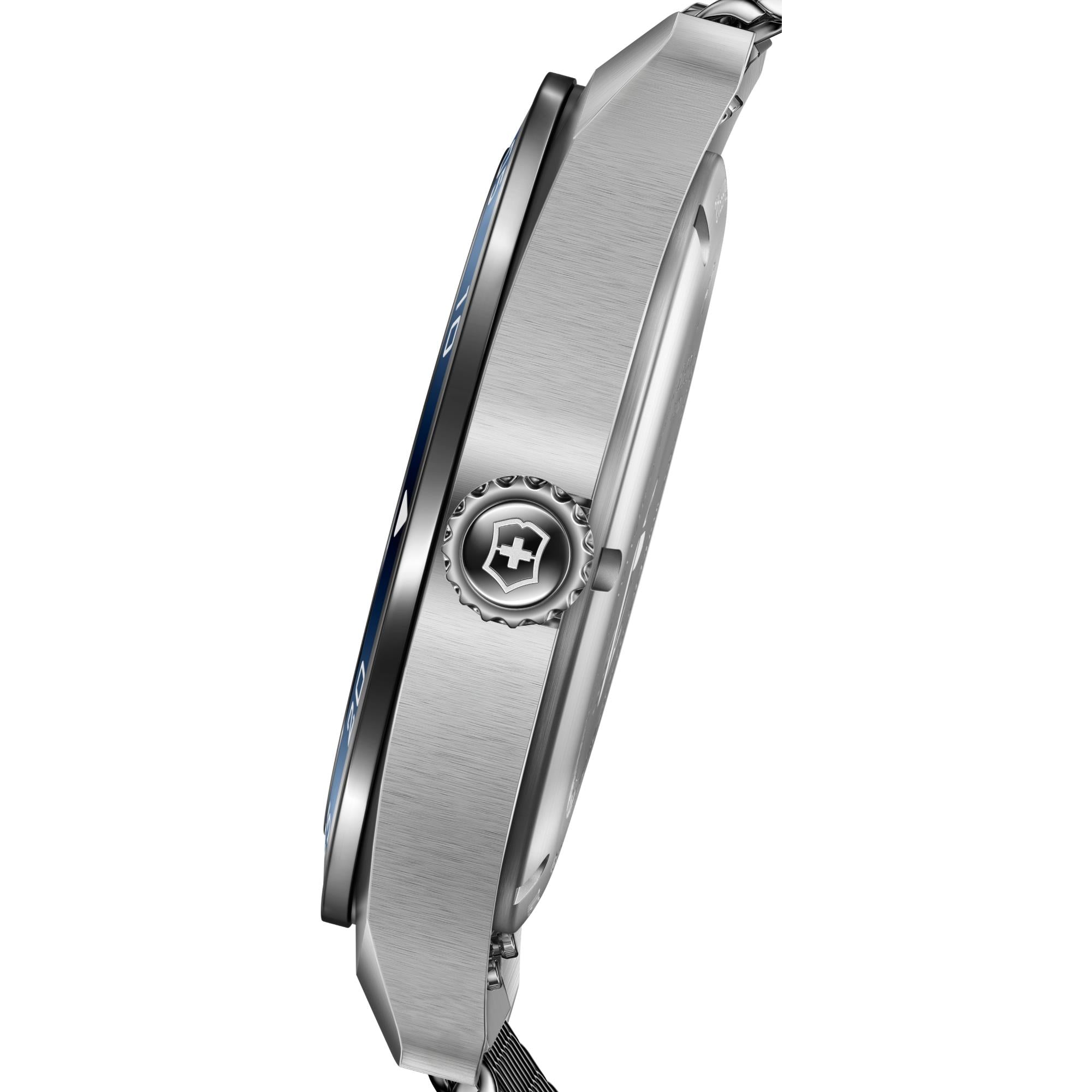 Victorinox Swiss Army 42mm Blue Dial Steel Mens Quartz Watch 242042