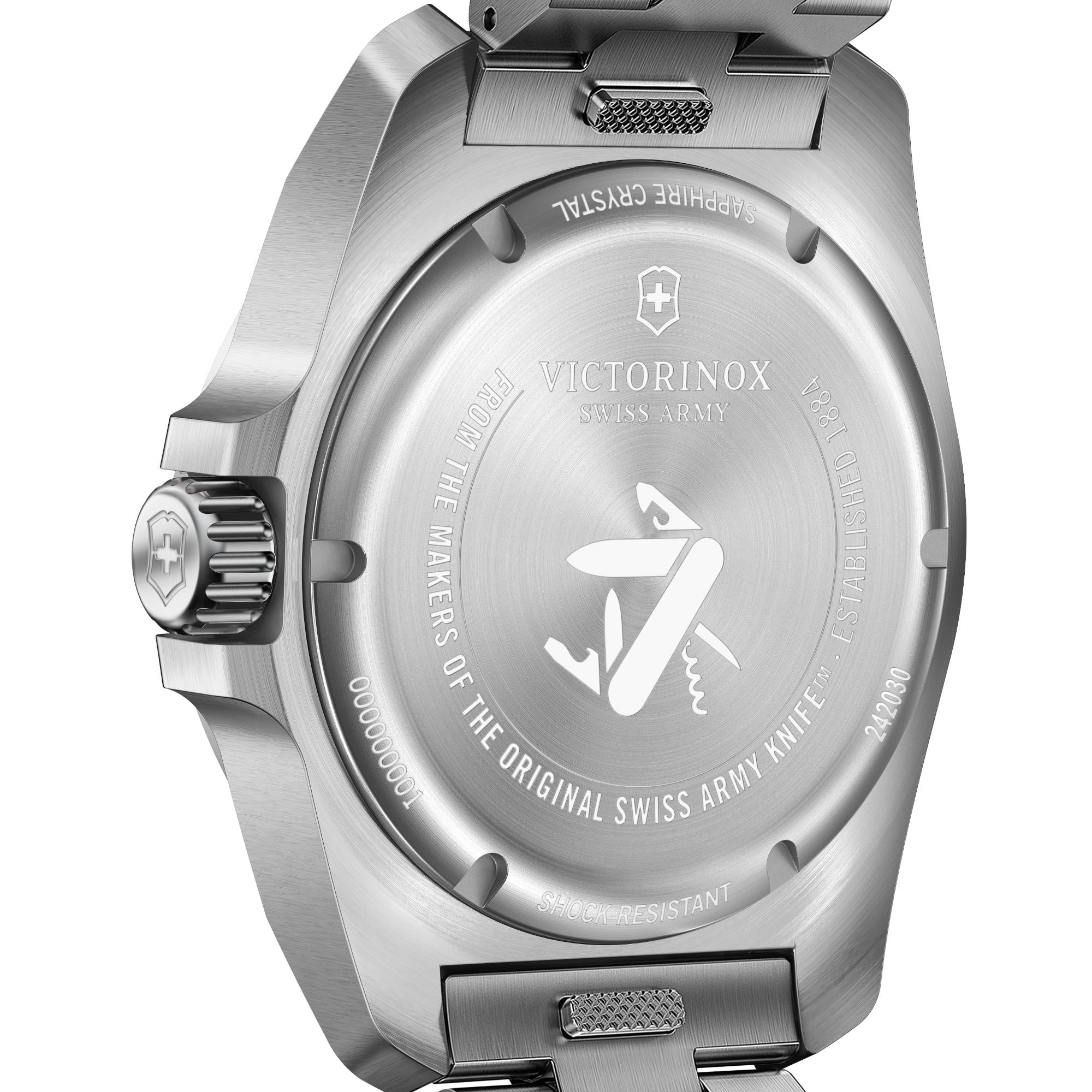 Victorinox I.N.O.X. 242030 brushed and polished stainless steel case back