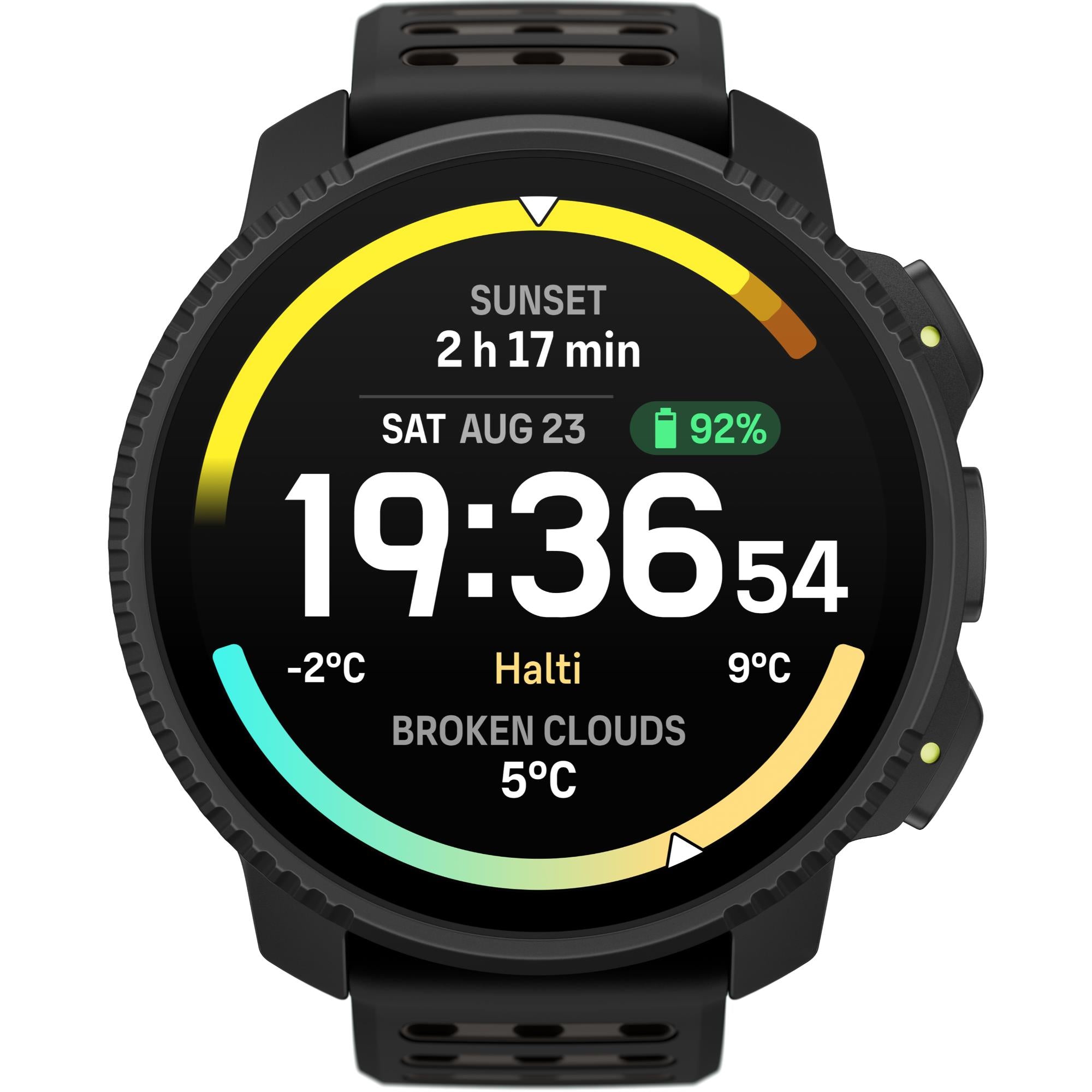 Suunto Vertical 2 All Black AMOLED Digital Smart Watch SS051204000