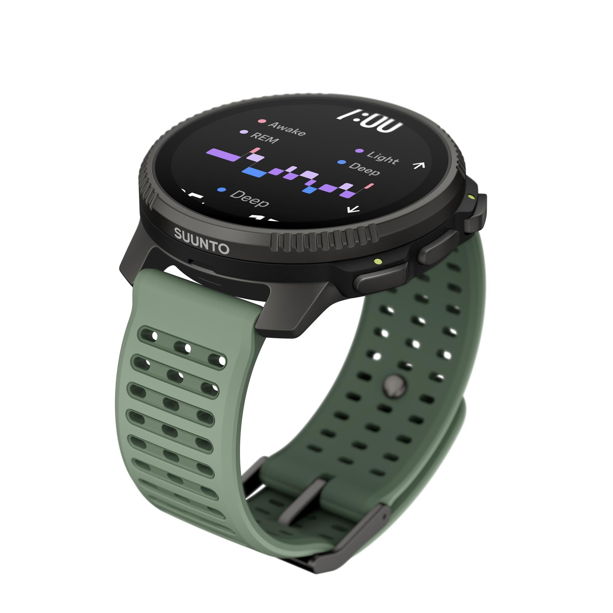 Suunto Vertical 2 Titanium Sage AMOLED Digital Silicone Smart Watch SS051209000