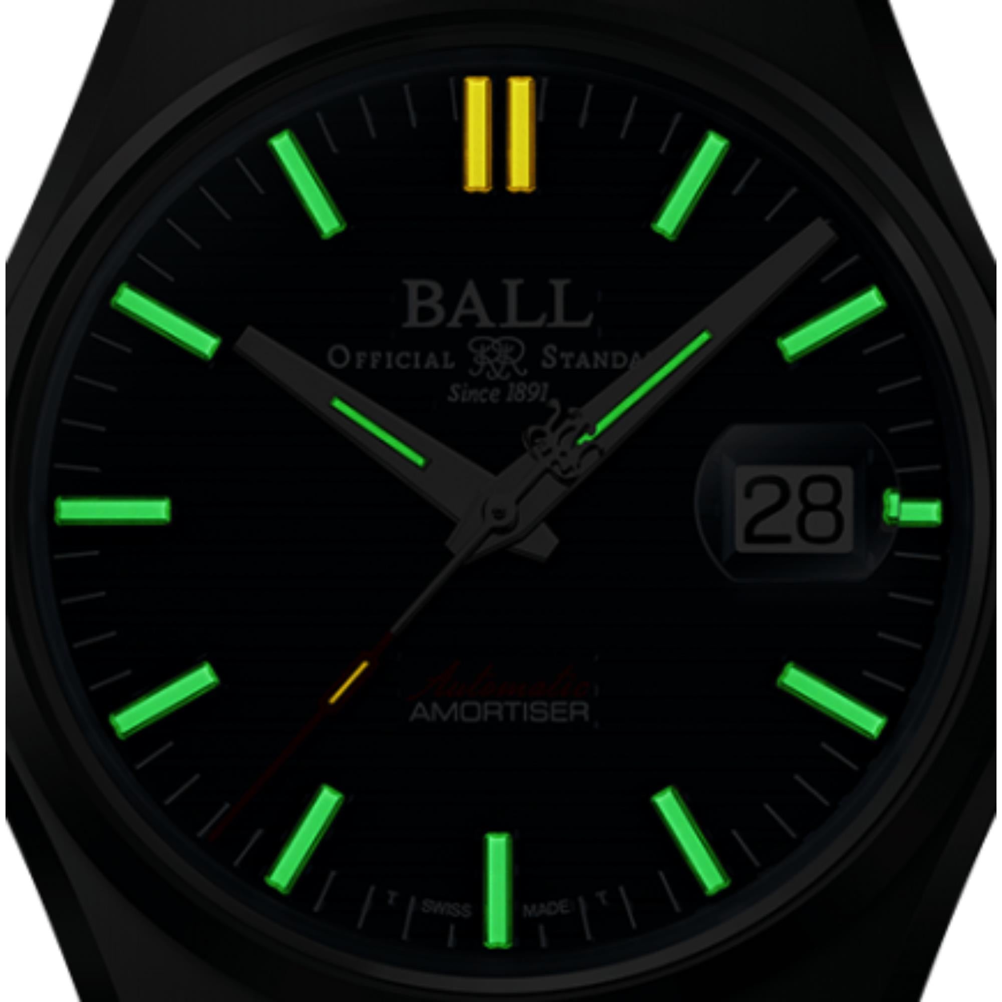BALL Roadmaster Perseverer Blue Dial Stainless Steel Strap Men's Watch NM9050C-S1-BE - WatchNation