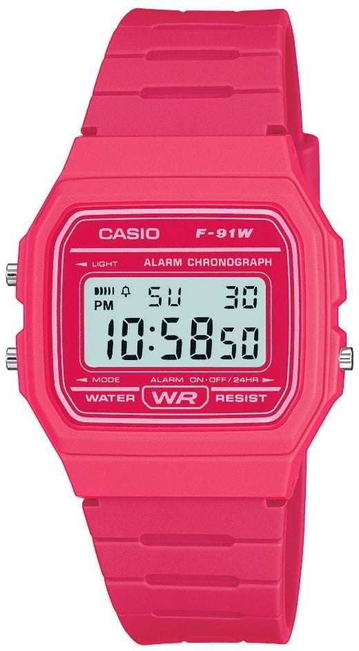 Casio Classic Pink Unisex Watch F-91WC-4AEF - WatchNation