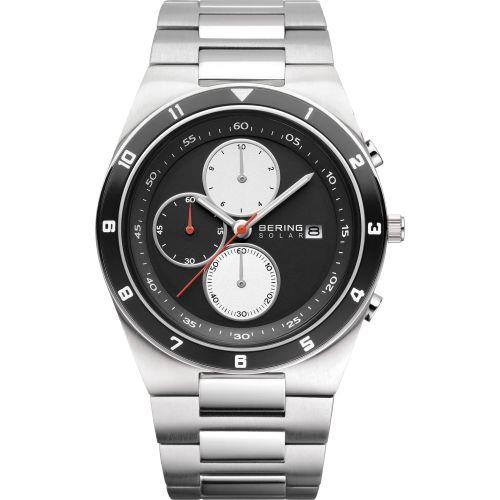 Bering Solar Black Dial Men's Chronograph 34440-702 - WatchNation