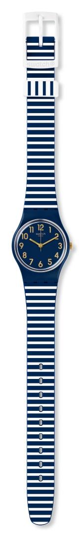 Swatch Ora Daria Blue Dial Silicone Strap Unisex Watch LN153 - WatchNation
