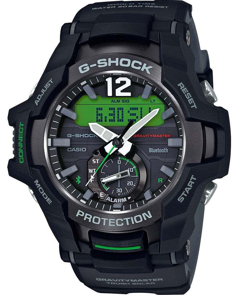 Casio G-Shock Master of G Gravitymaster Bluetooth Tough Solar Herrenarmbanduhr GR-B100-1A3ER