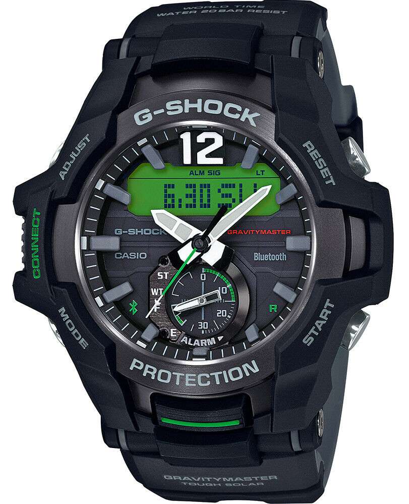 Casio G-Shock Master of G Gravitymaster Bluetooth Tough Solar Herrenarmbanduhr GR-B100-1A3ER