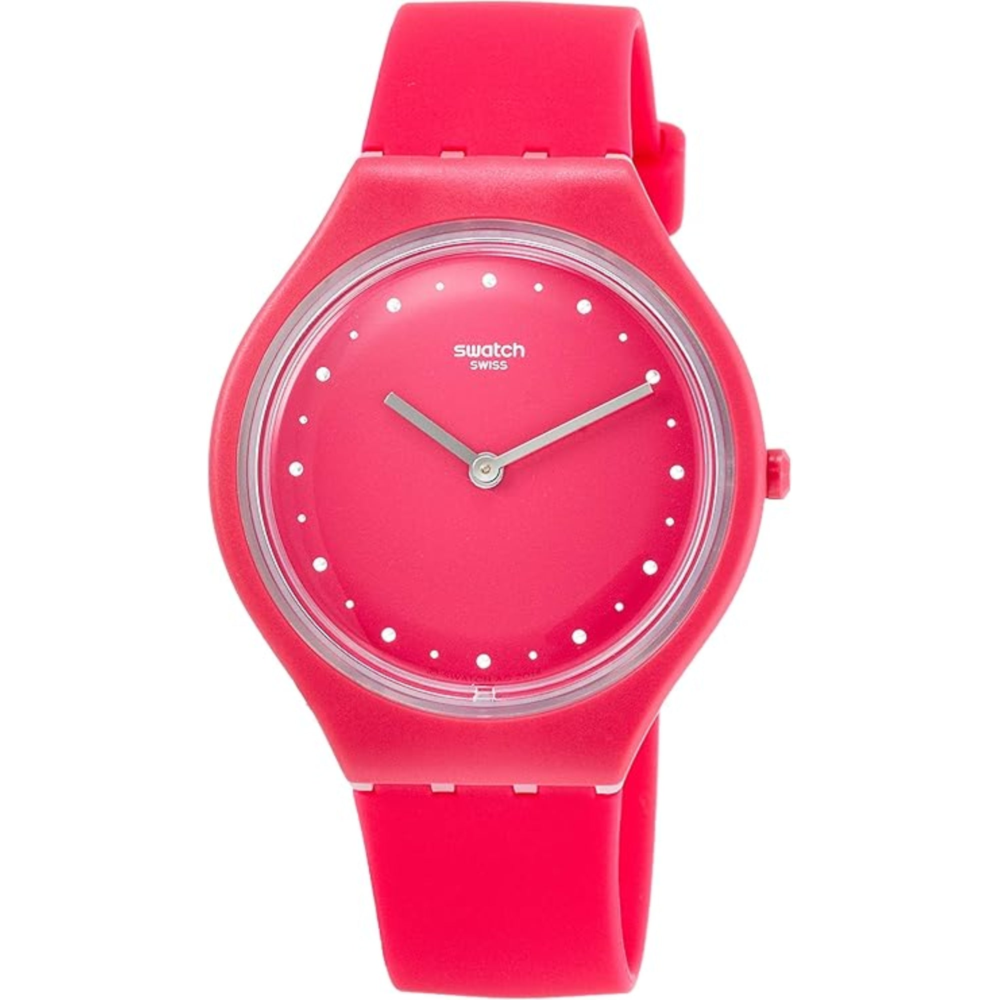 Swatch Skin Skinlampone Lila Zifferblatt Silikonarmband Damen Uhr SVOR101