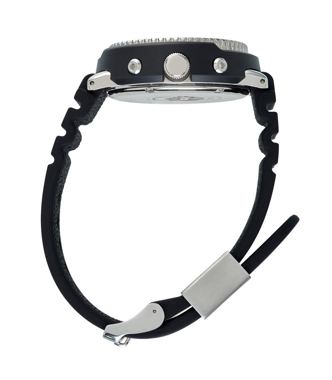 Seiko Prospex 'Arnie' PADI Predator 'Pepsi' 'Tuna' Solar Schwarzes Zifferblatt Silikonarmband Taucher Herren Uhr SNJ027P1