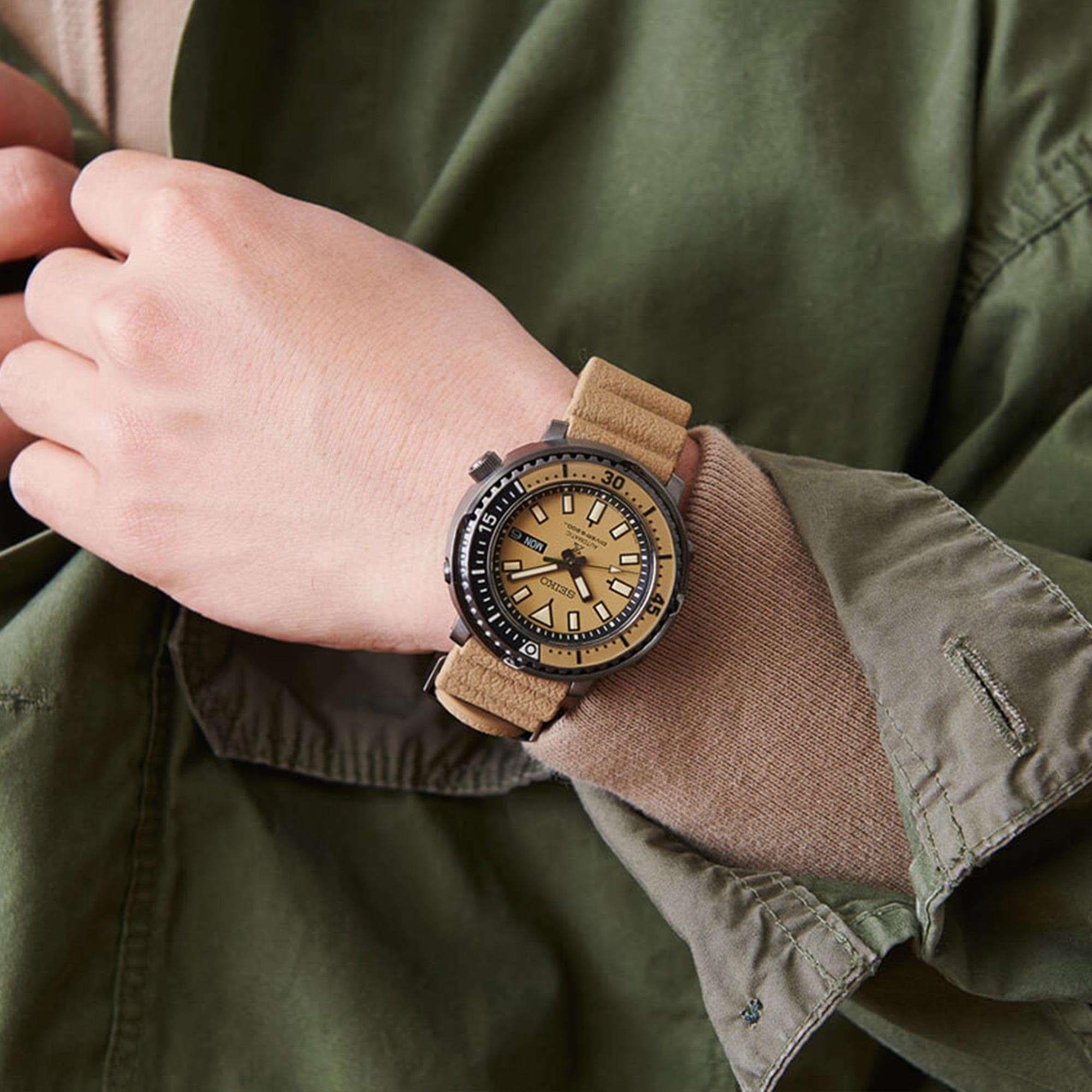 Seiko Prospex 'Urban Safari' Automatic Beige Dial Men's Watch SRPE29K1