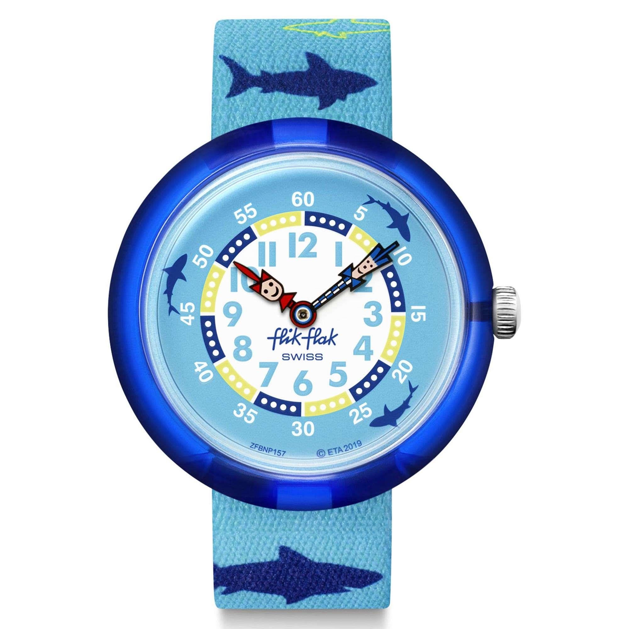 Flik Flak Story Time Sharkism Quarz Kinderuhr FBNP157