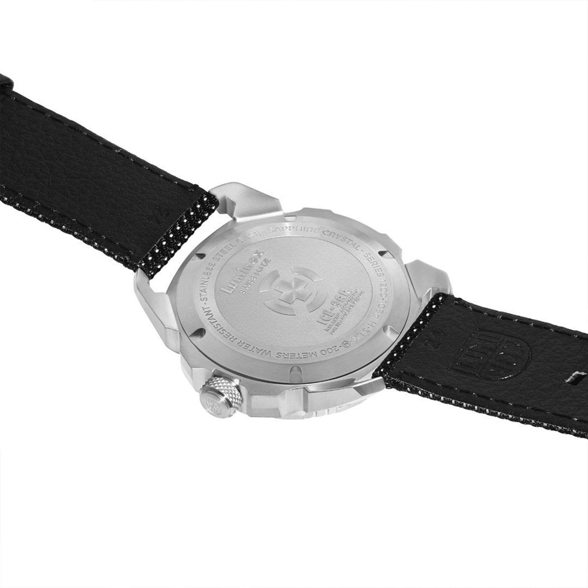 Luminox ICE-SAR Quarz Schwarzes Zifferblatt Textilarmband Herren Uhr XL.1201