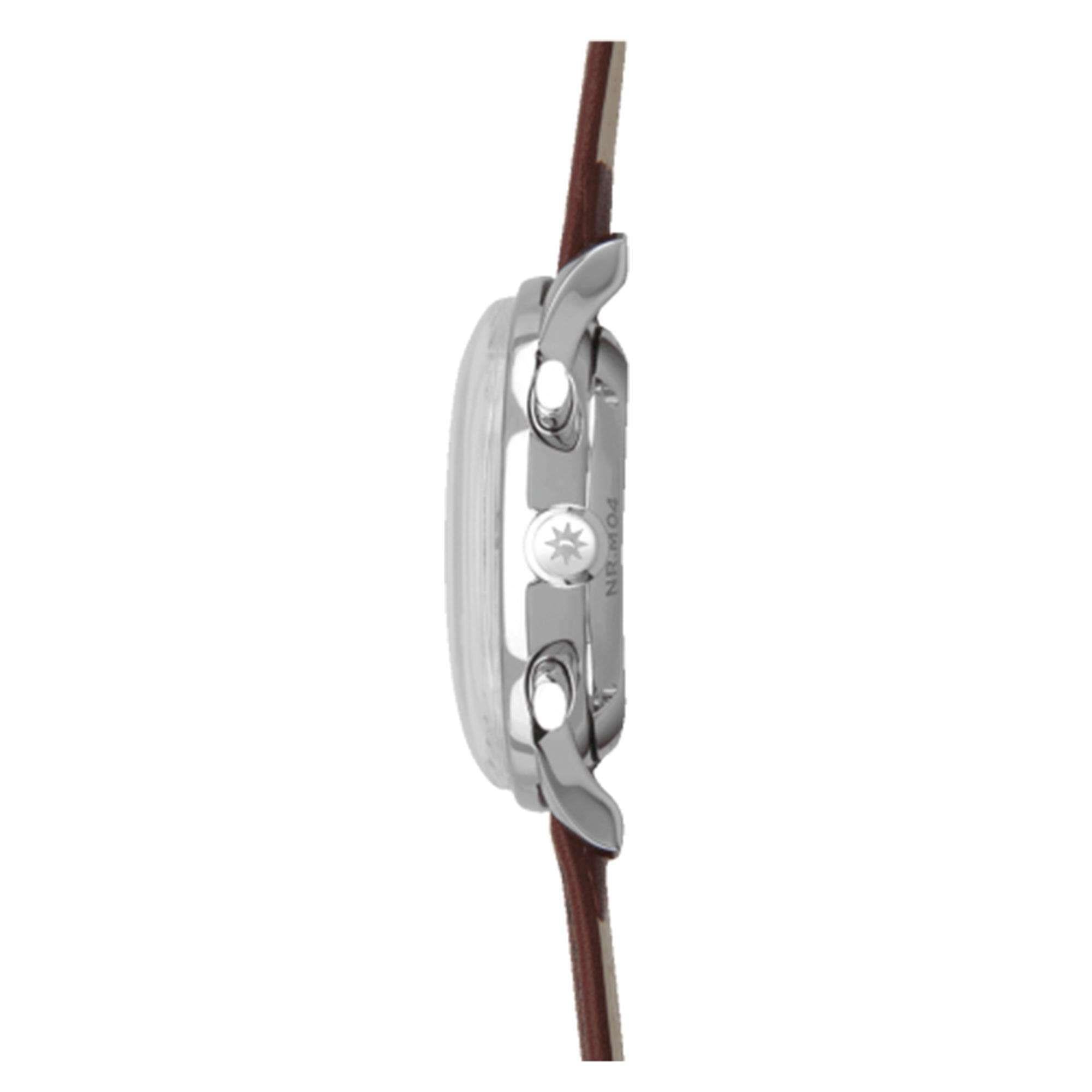 Junghans Meister Driver Chronoscope Automatic 027/3684.00 Brown Leather Strap Grey Dial Men’s Watch