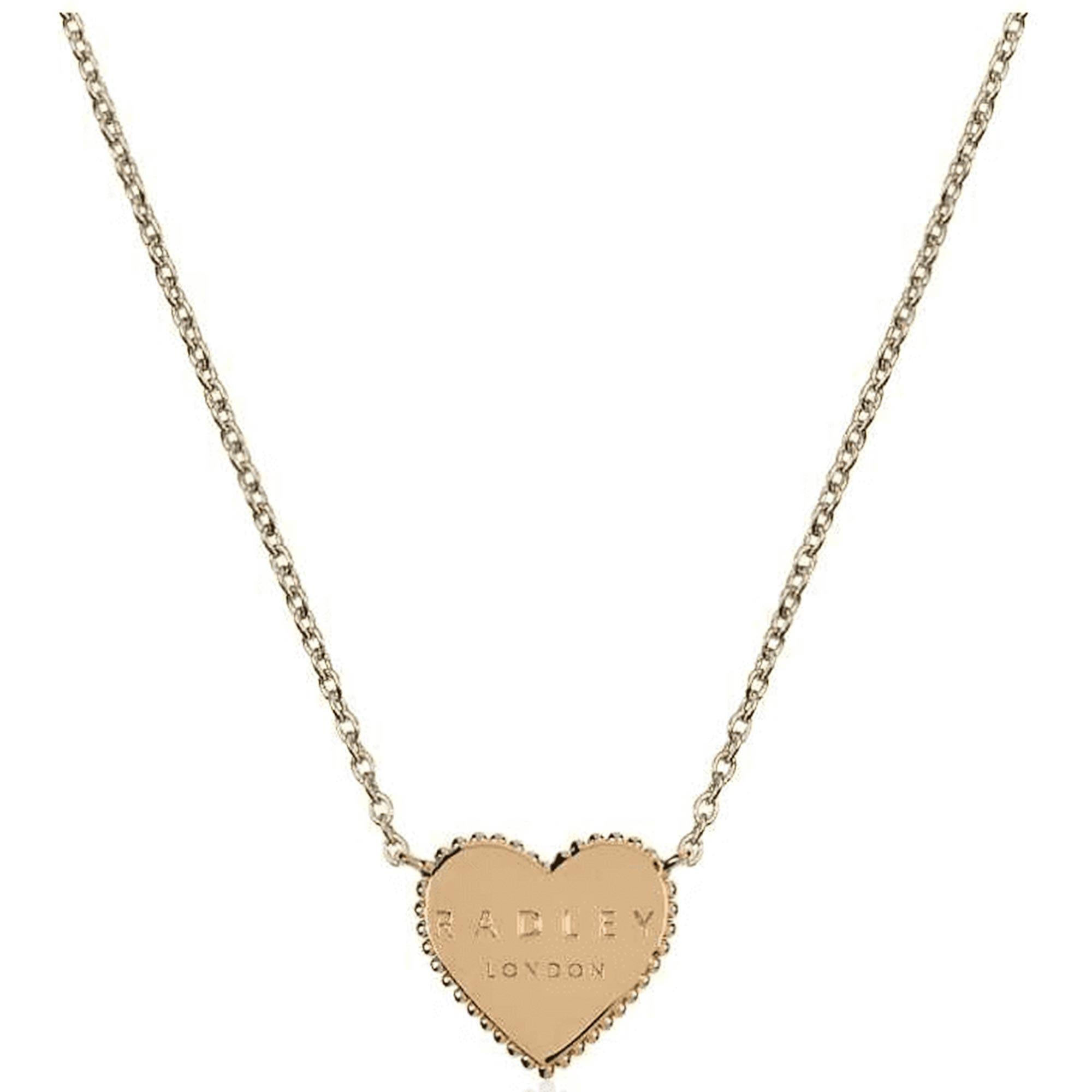Radley Schmuck Sterling Silber gold plattierte Herz Halskette RYJ2132