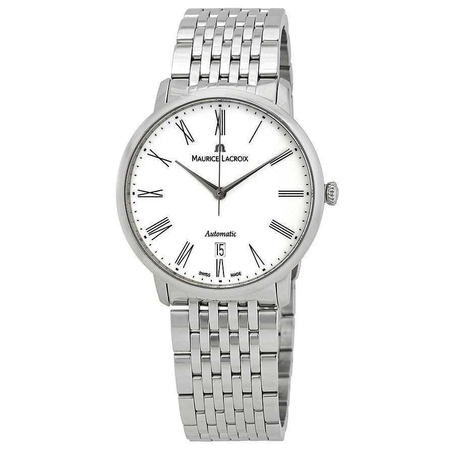 Maurice Lacroix Les Classiques Steel Automatic White Dial Men's Watch LC6067-SS002-110-1