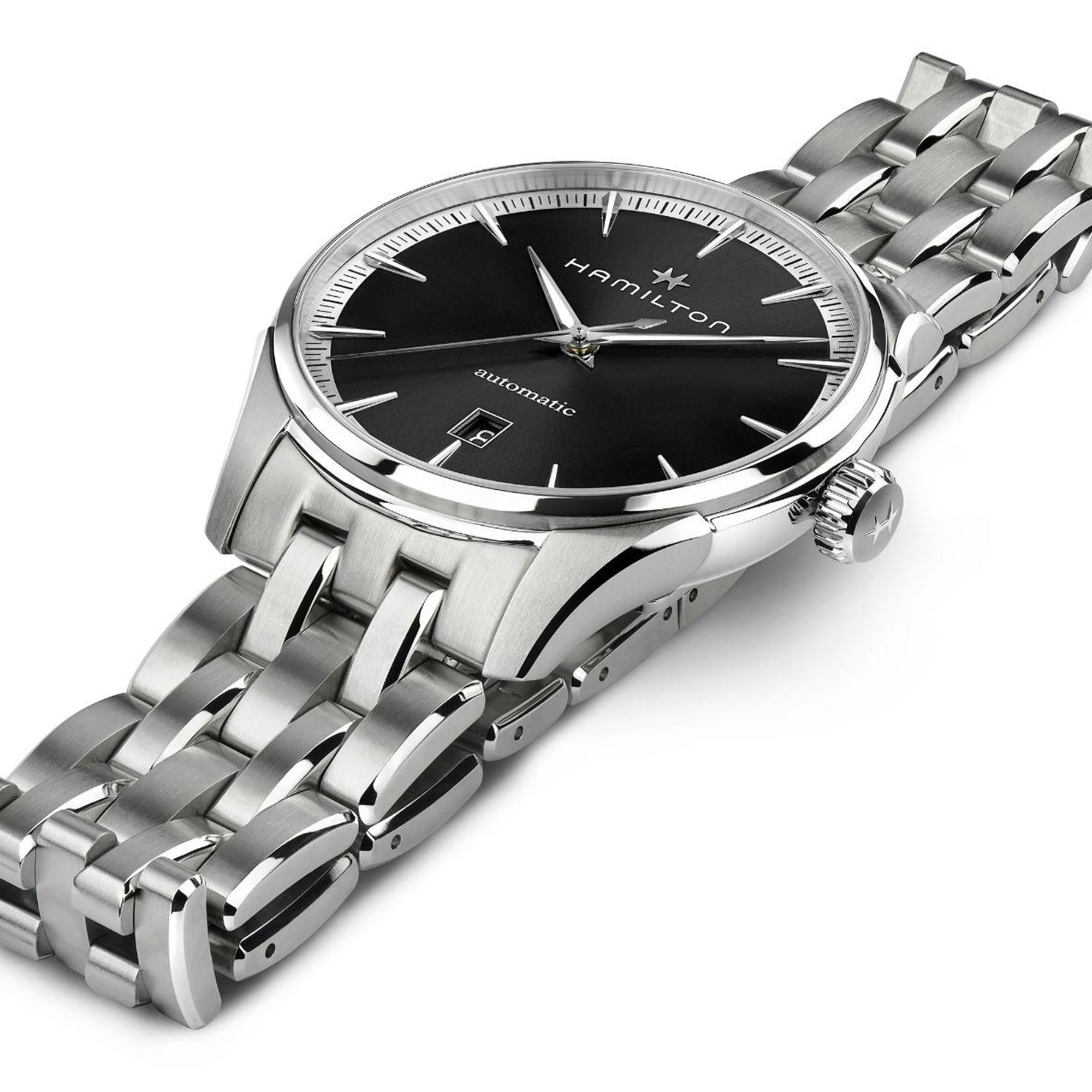 Hamilton Jazzmaster 40mm Black Dial Steel Mens Automatic Watch H32475130