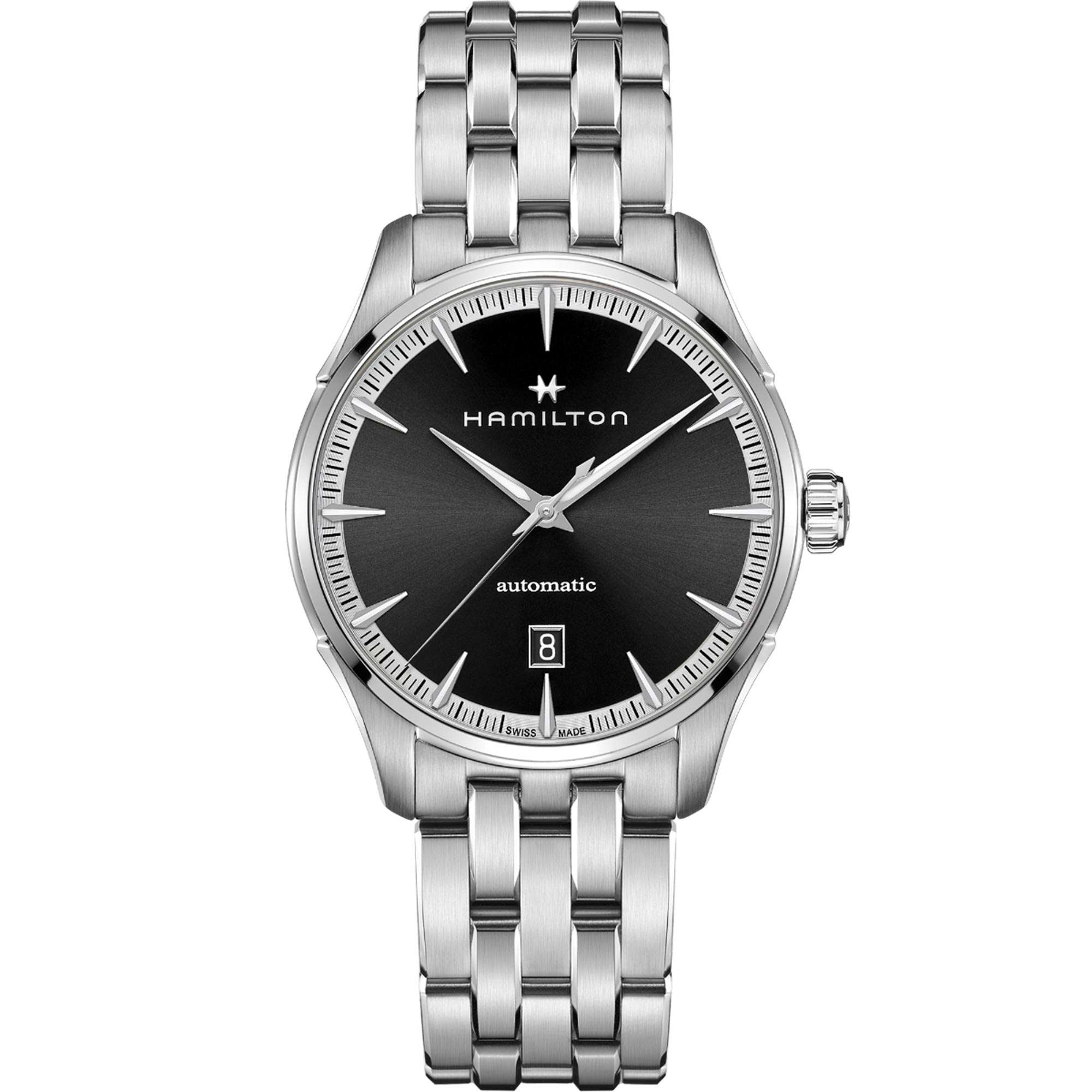 Hamilton Jazzmaster 40mm Black Dial Steel Mens Automatic Watch H32475130