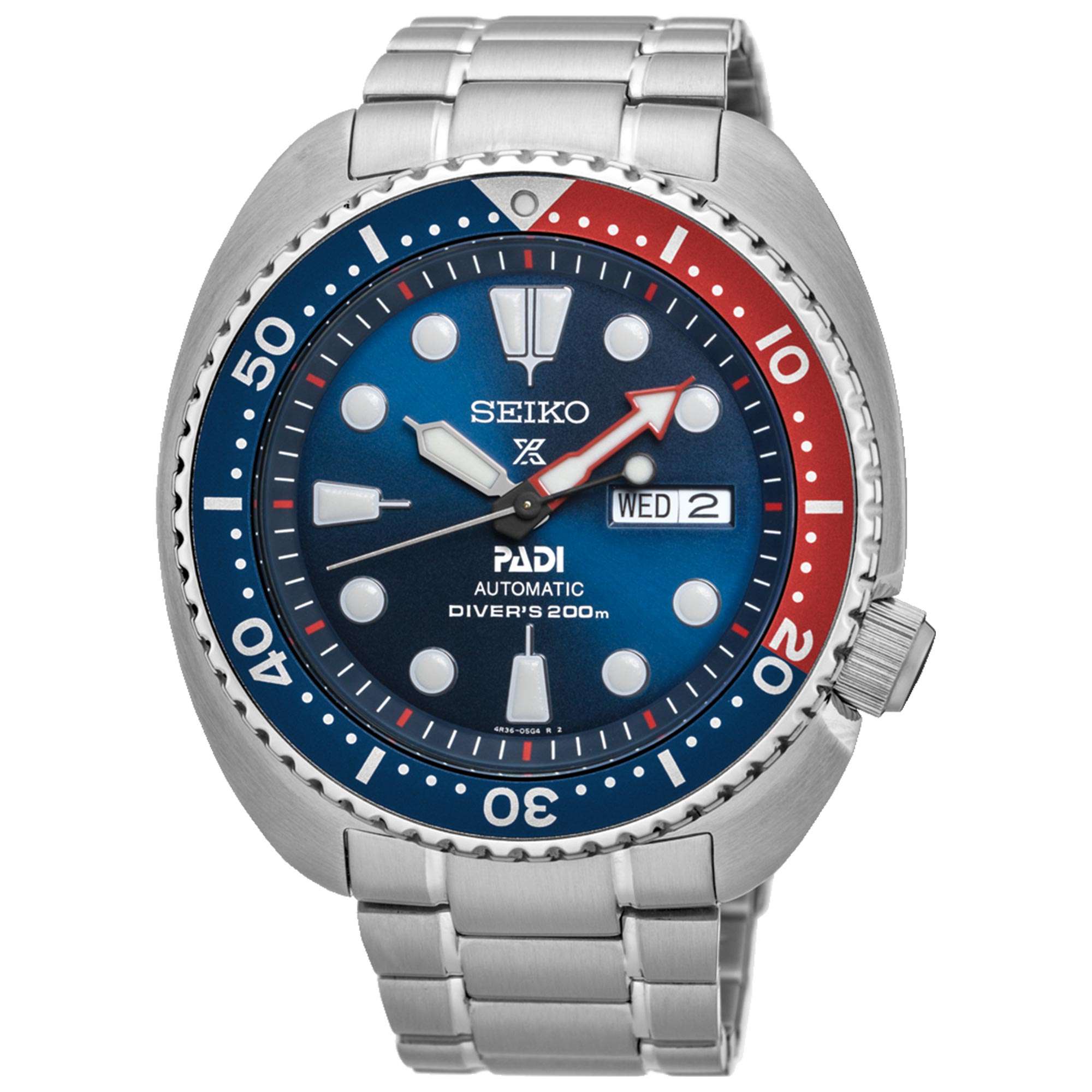Seiko Prospex Turtle PADI Automatik Blaues Zifferblatt Edelstahl Herren Uhr SRPE99K1