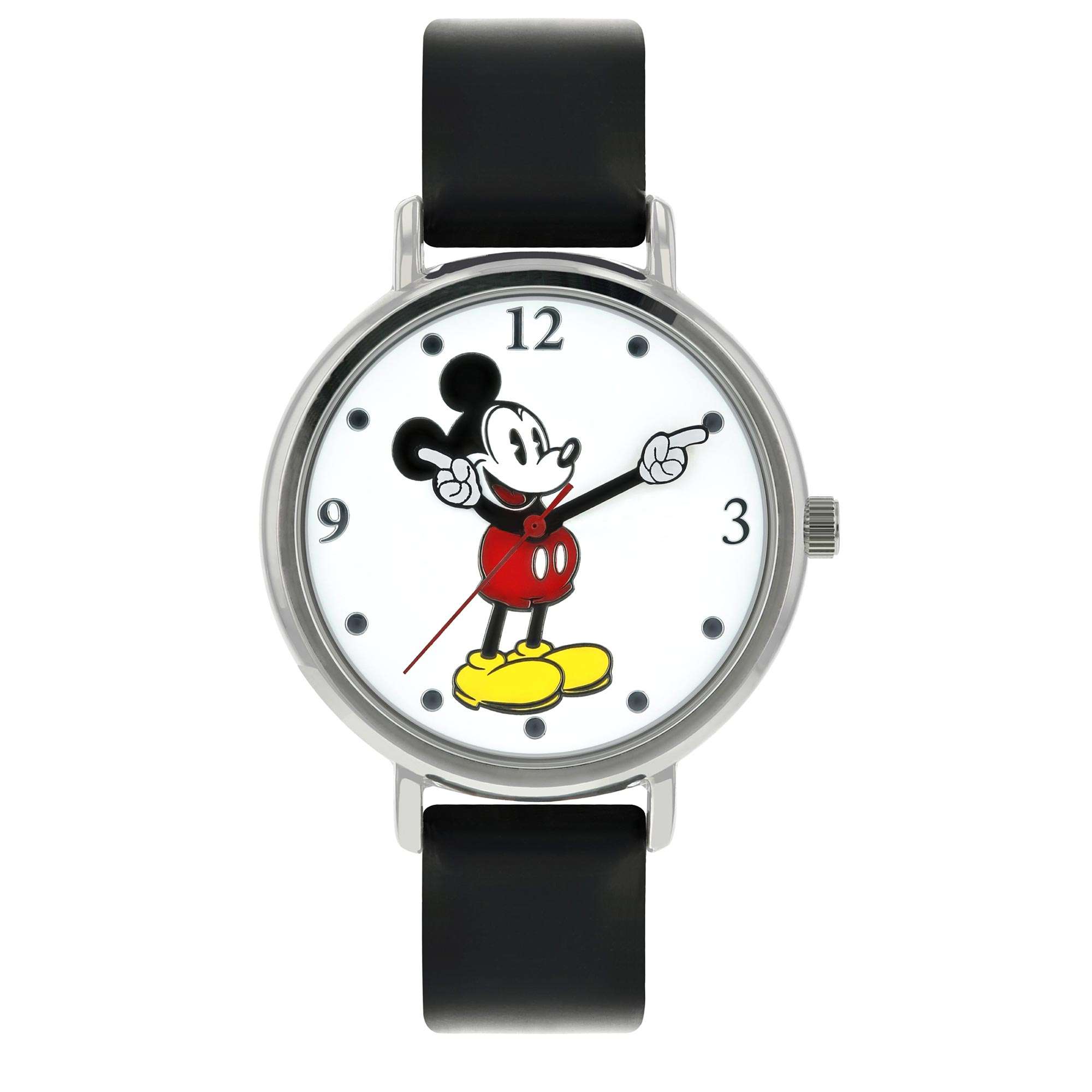 Disney Mickey Mouse Quarz Bewegung Lederarmband Uhr MK1315