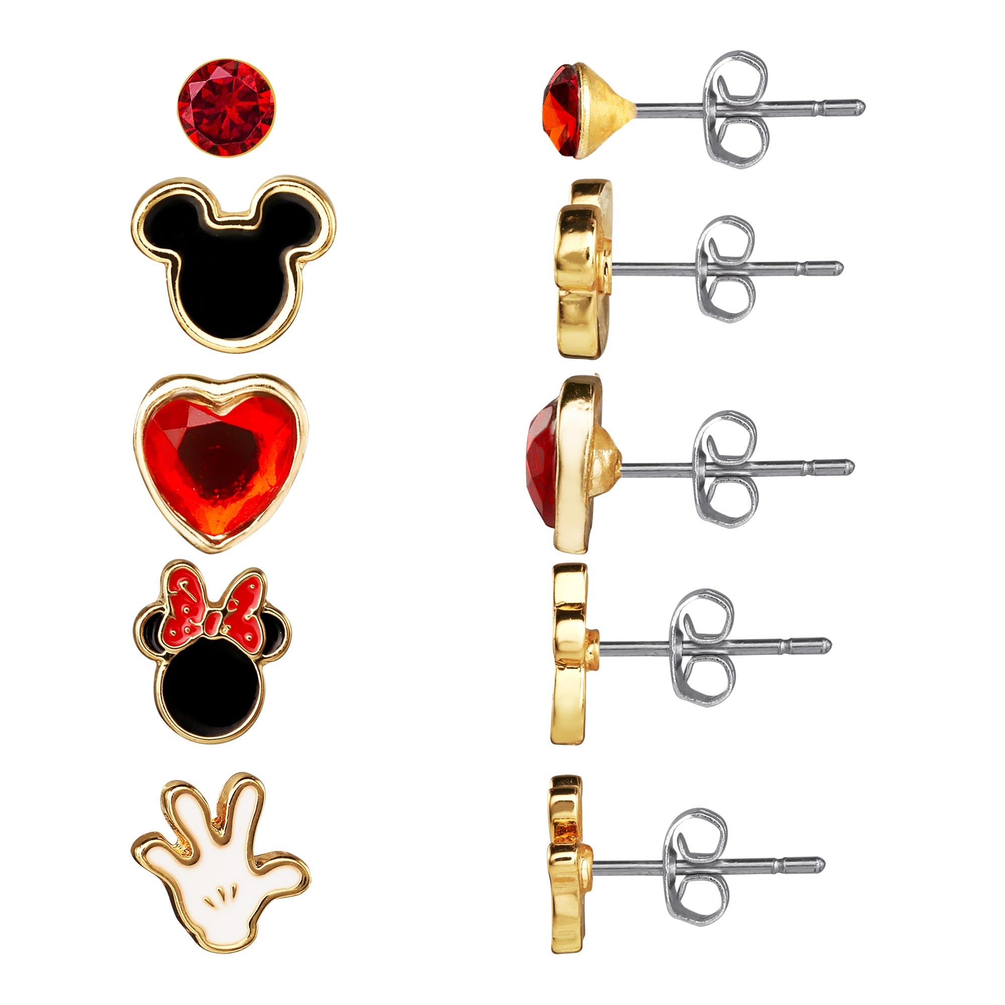 Disney Fünf Mickey Mouse Ohrringe Set Damen Schmuck SH00415YL