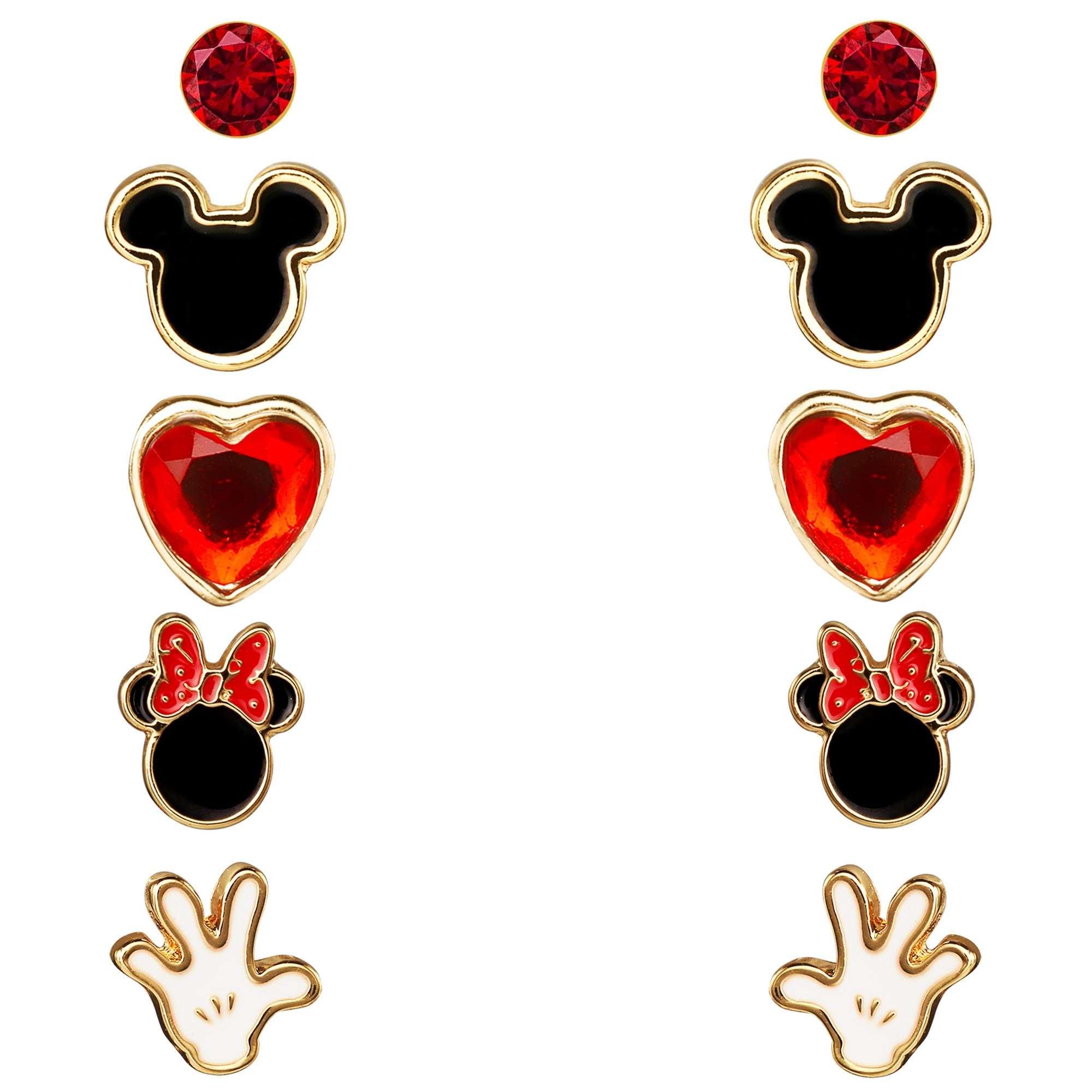 Disney Fünf Mickey Mouse Ohrringe Set Damen Schmuck SH00415YL