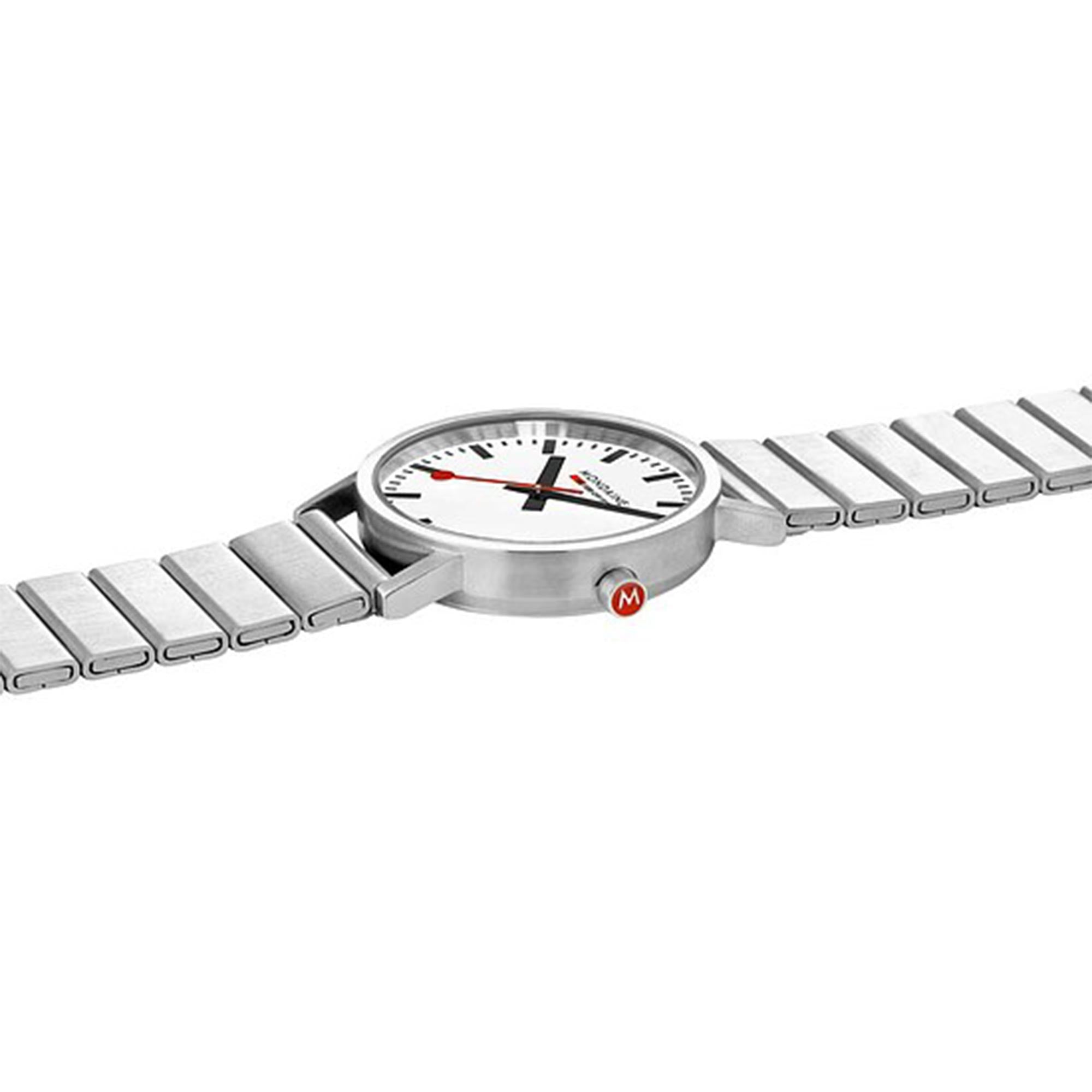 Mondaine Classic Quartz Weißes Zifferblatt Edelstahlarmband Damen Uhr A660.30314.16SBJ