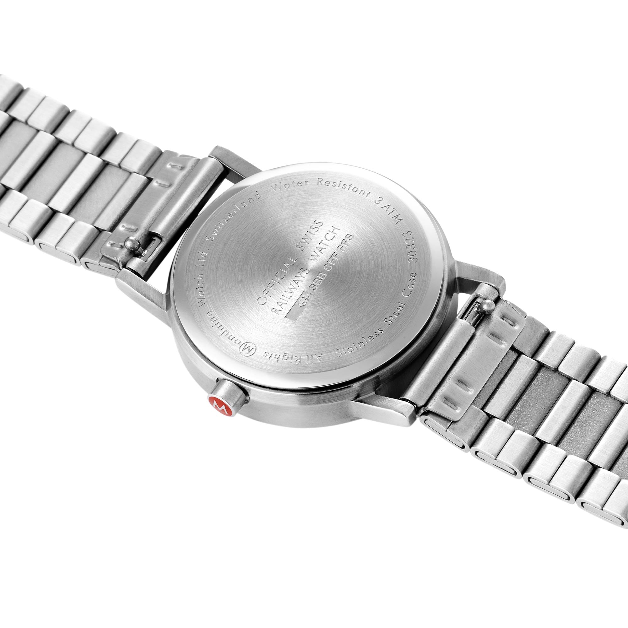 Mondaine Classic Quartz Weißes Zifferblatt Edelstahlarmband Herren Uhr A660.30360.16SBJ