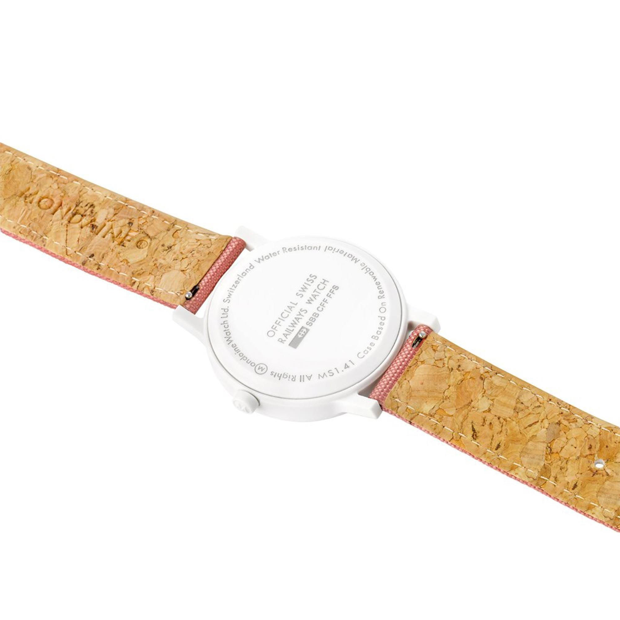Mondaine Essence Sustainable Quartz White Dial Textile Watch MS1.41111.LP