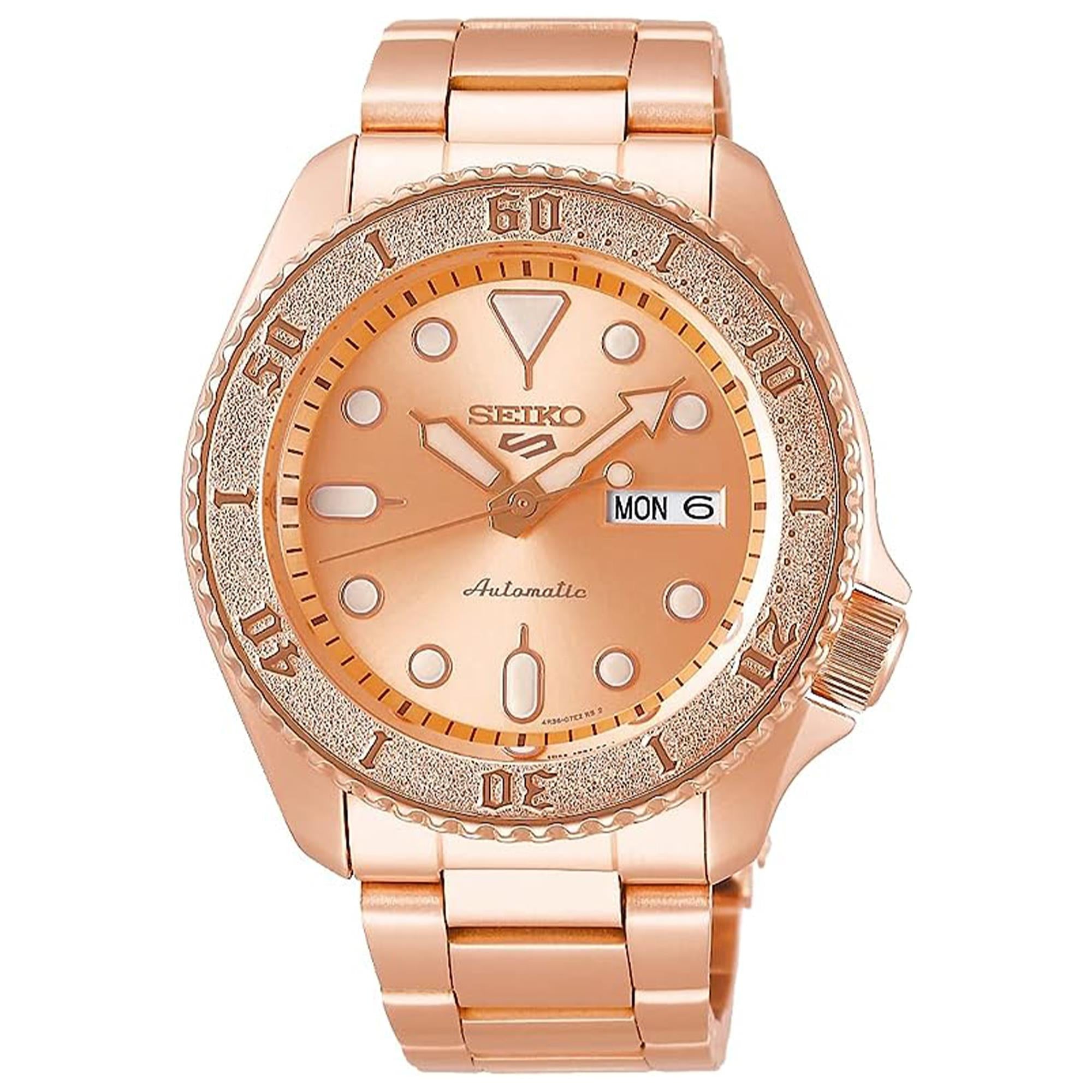 Seiko 5 Sports Automatik Roségold Zifferblatt Herren Uhr SRPE72K1
