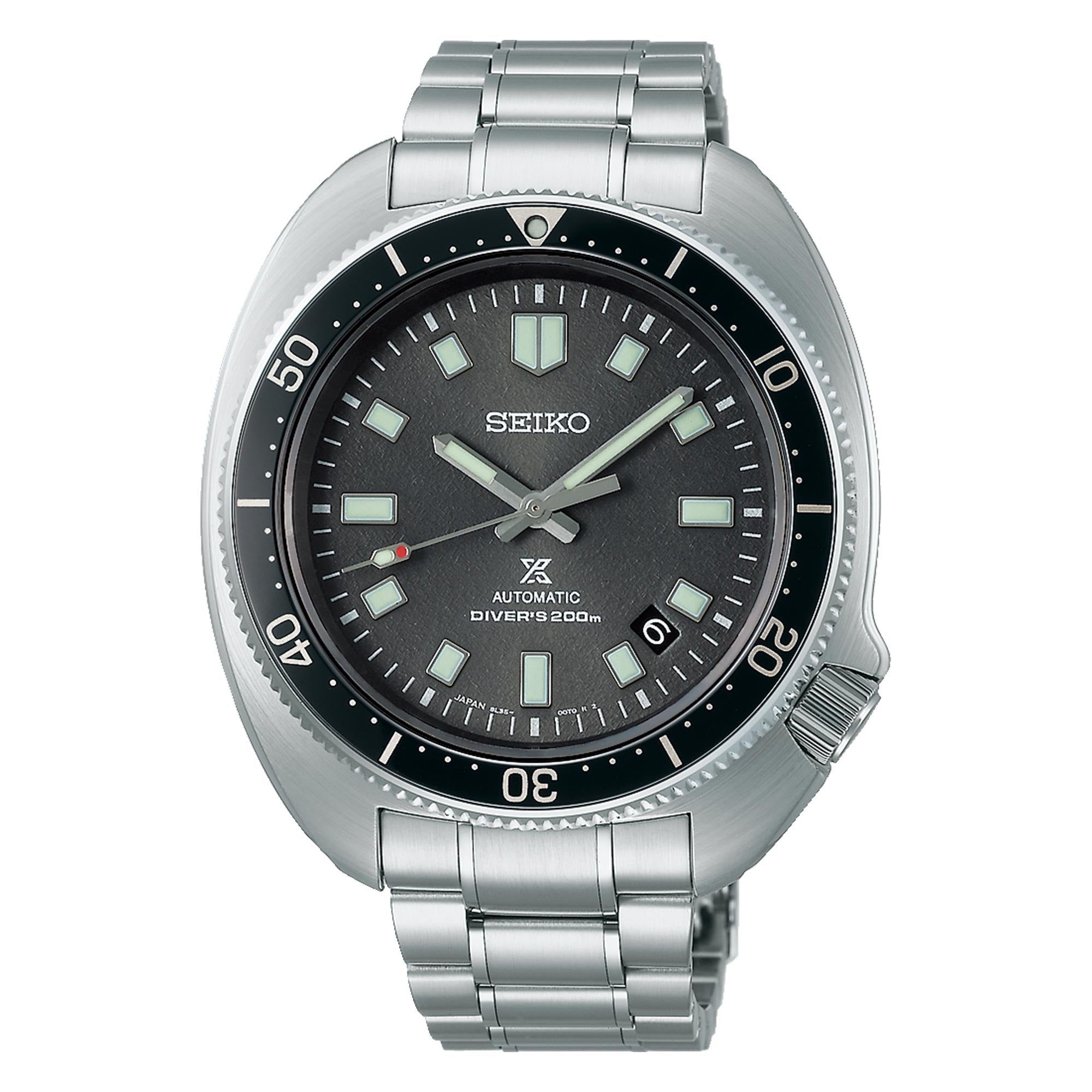 Seiko Prospex 'Captain Willard' Automatic Black Dial Stainless Steel Bracelet Men's Watch SLA051J1