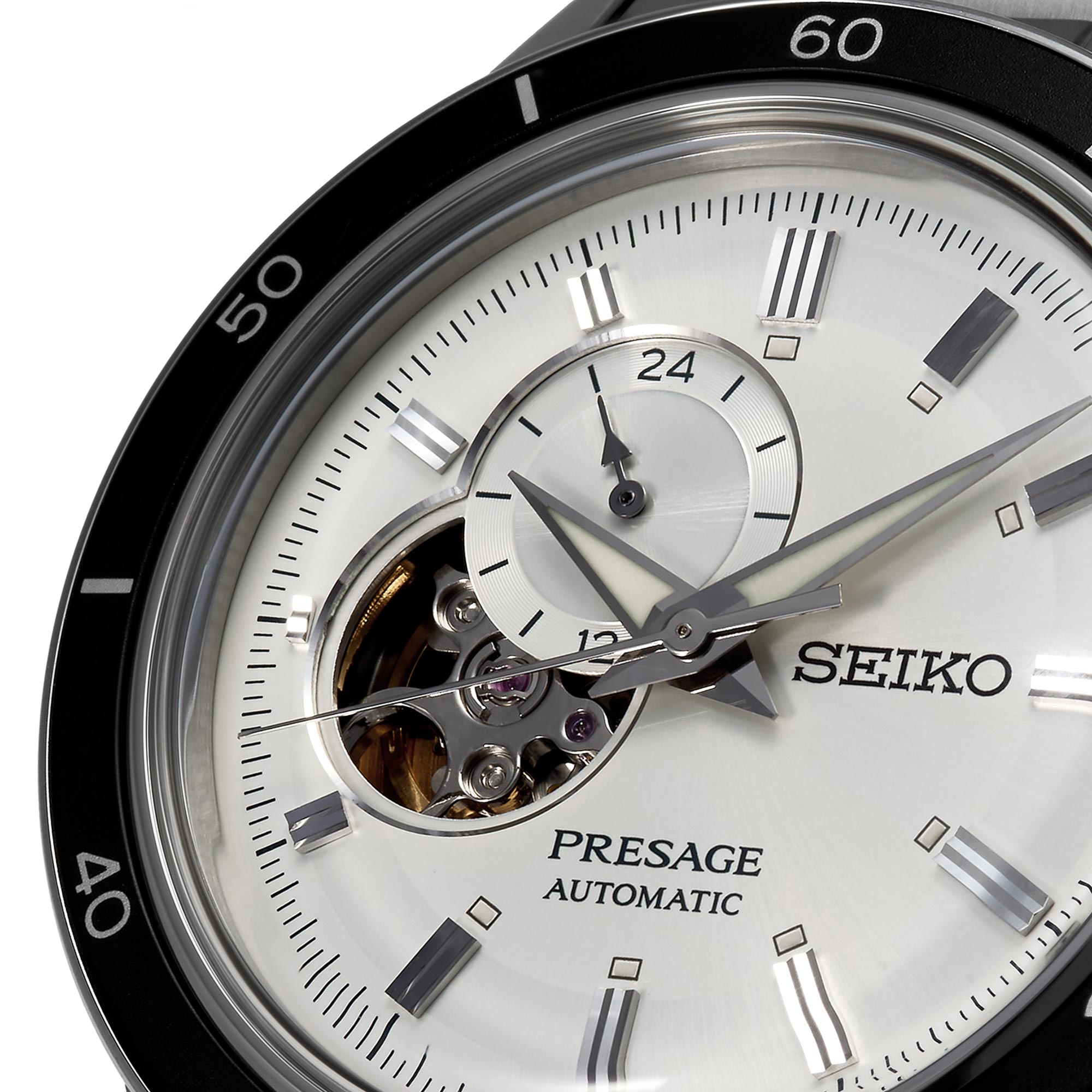 Seiko Presage Style 60's Automatik Silbernes Zifferblatt Edelstahlarmband Herren Uhr SSA423J1