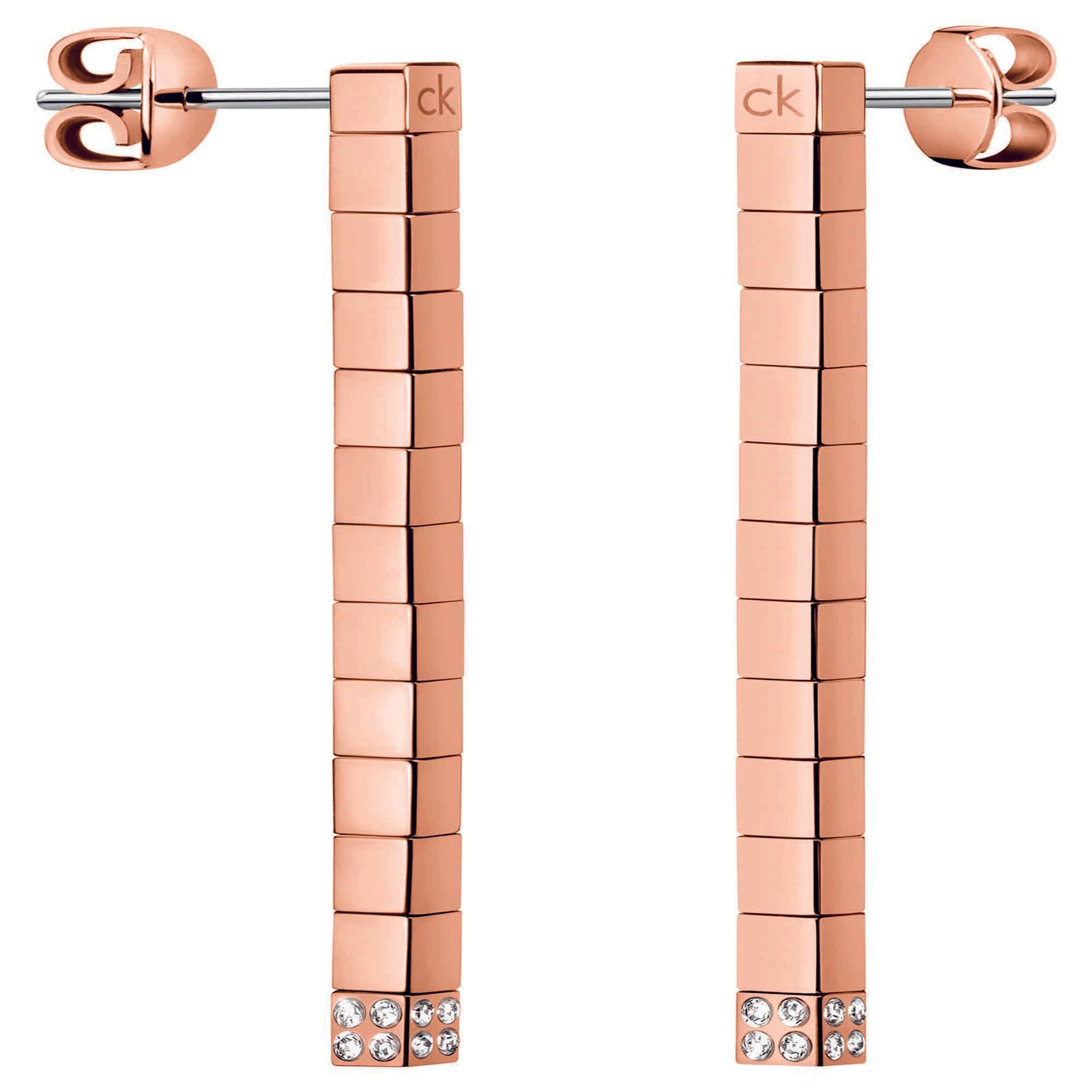 Calvin Klein Tune Roségold Edelstahl Ohrringe Damen Schmuck KJ9MPE140100