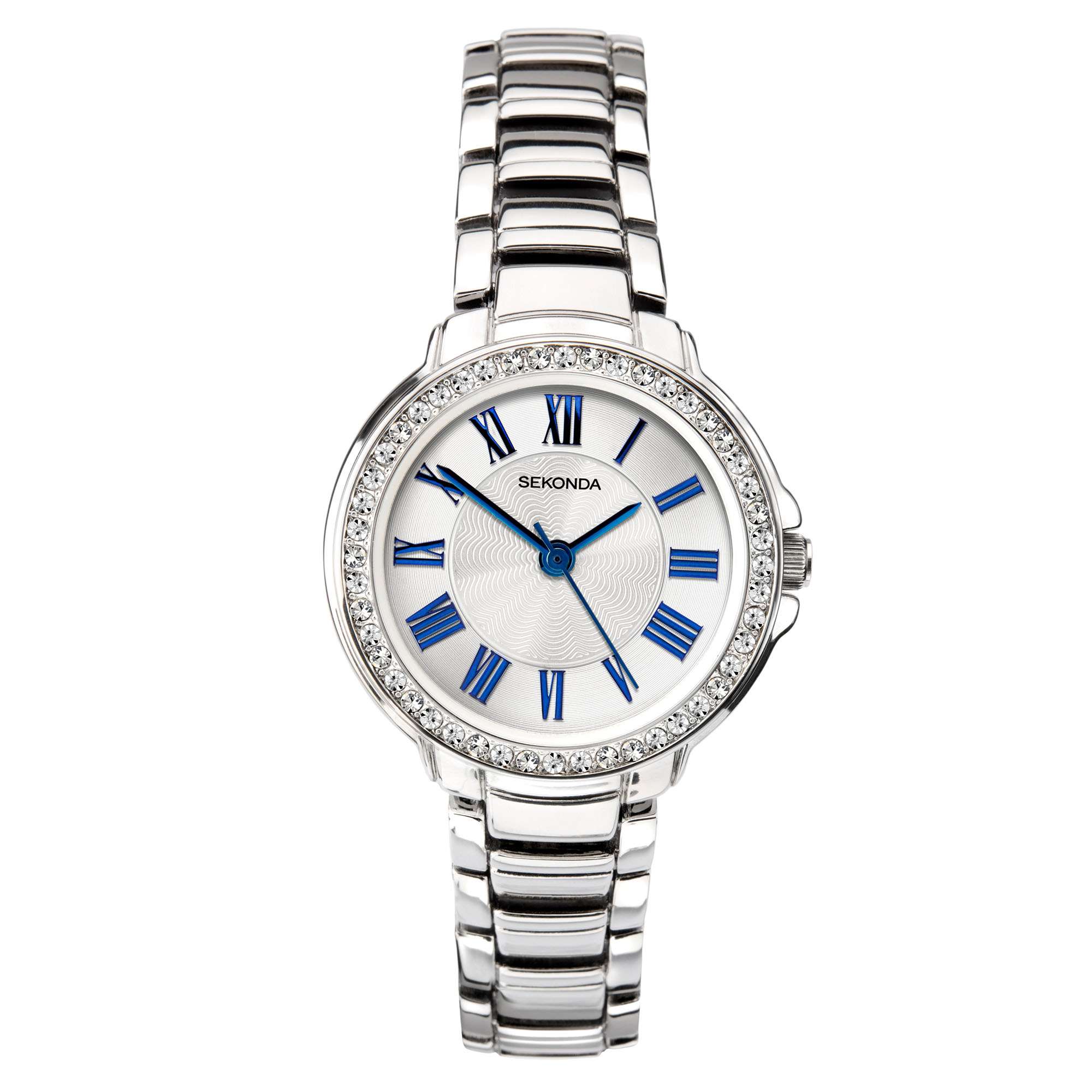 Sekonda Classic Quartz Silbernes Zifferblatt Edelstahlarmband Damenarmbanduhr 2777